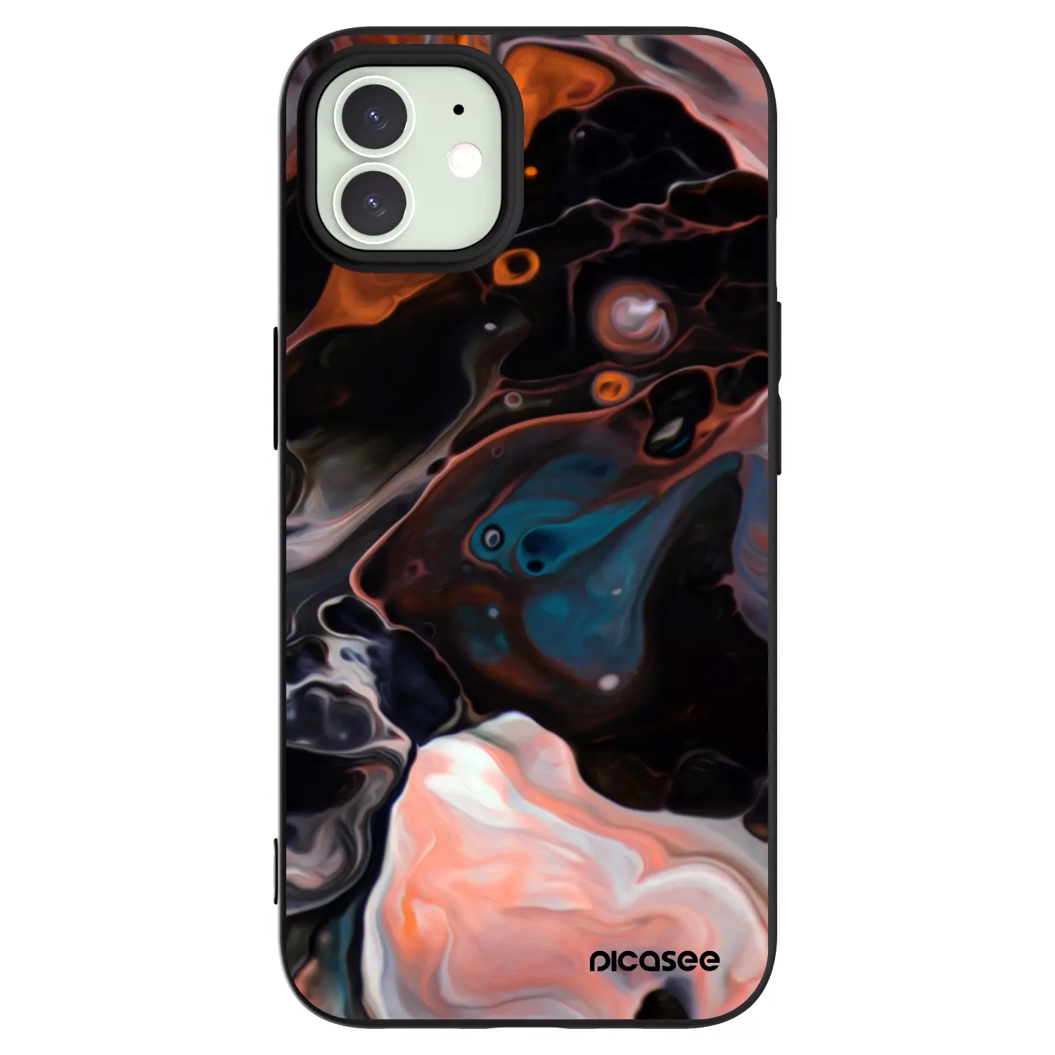Silikonový černý obal pro Apple iPhone 12 Pro - Cream