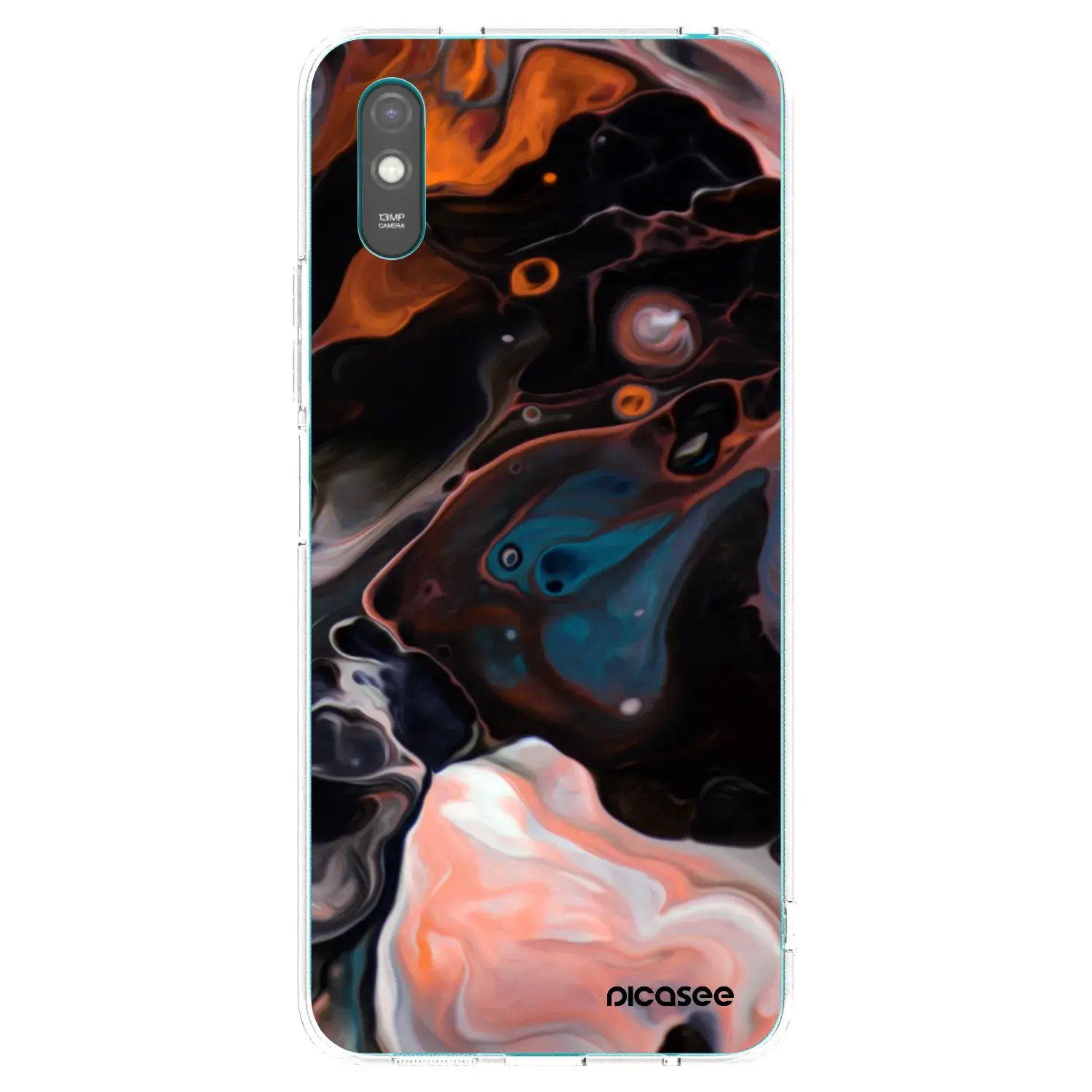 Silikonový průhledný obal pro Xiaomi Redmi 9AT - Cream