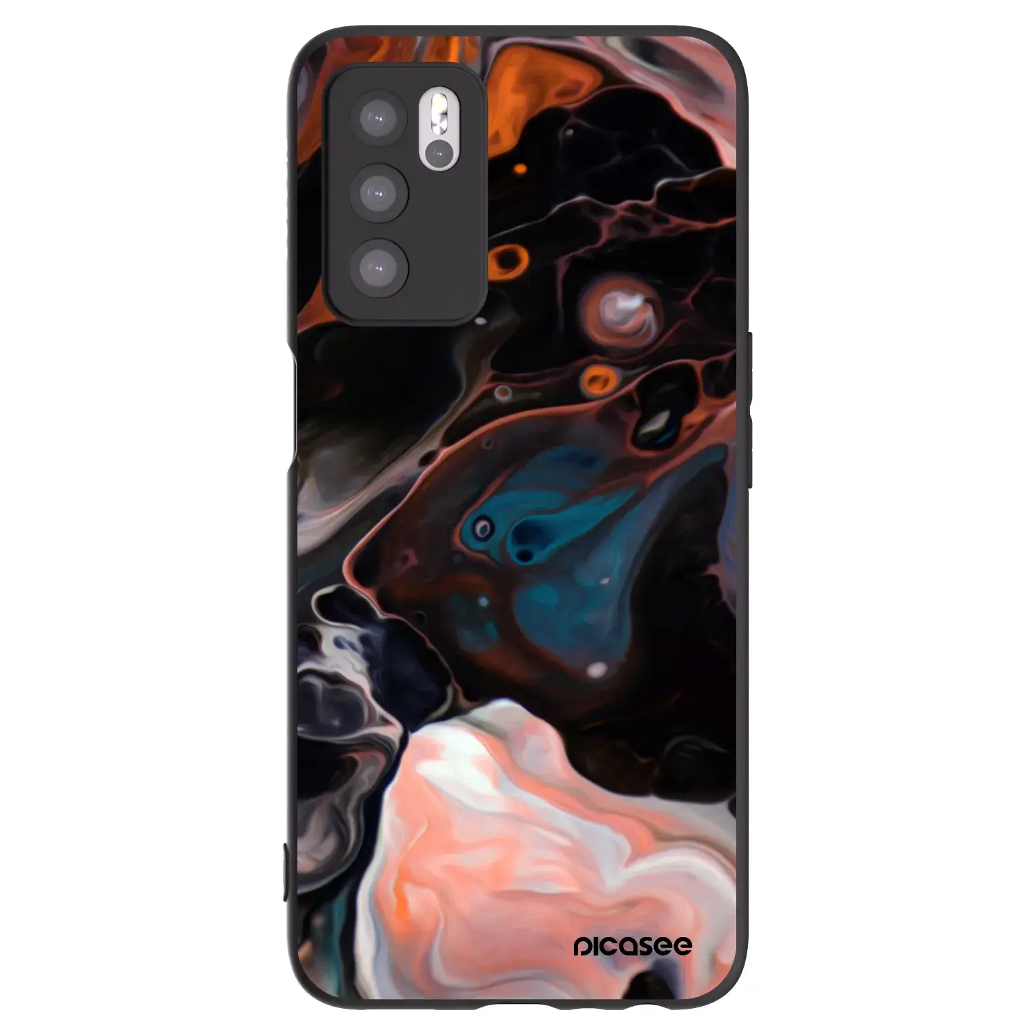 Silikonový černý obal pro OPPO A16s - Cream