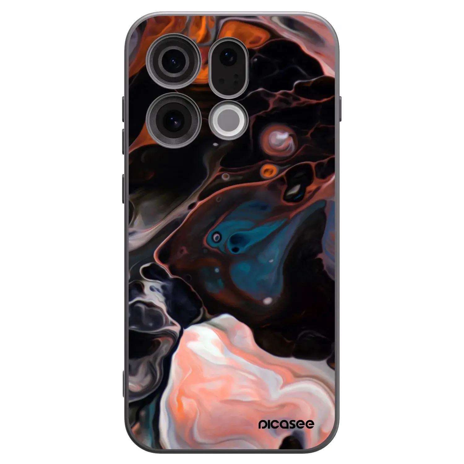 Silikonový černý obal pro OPPO Find X9 - Cream
