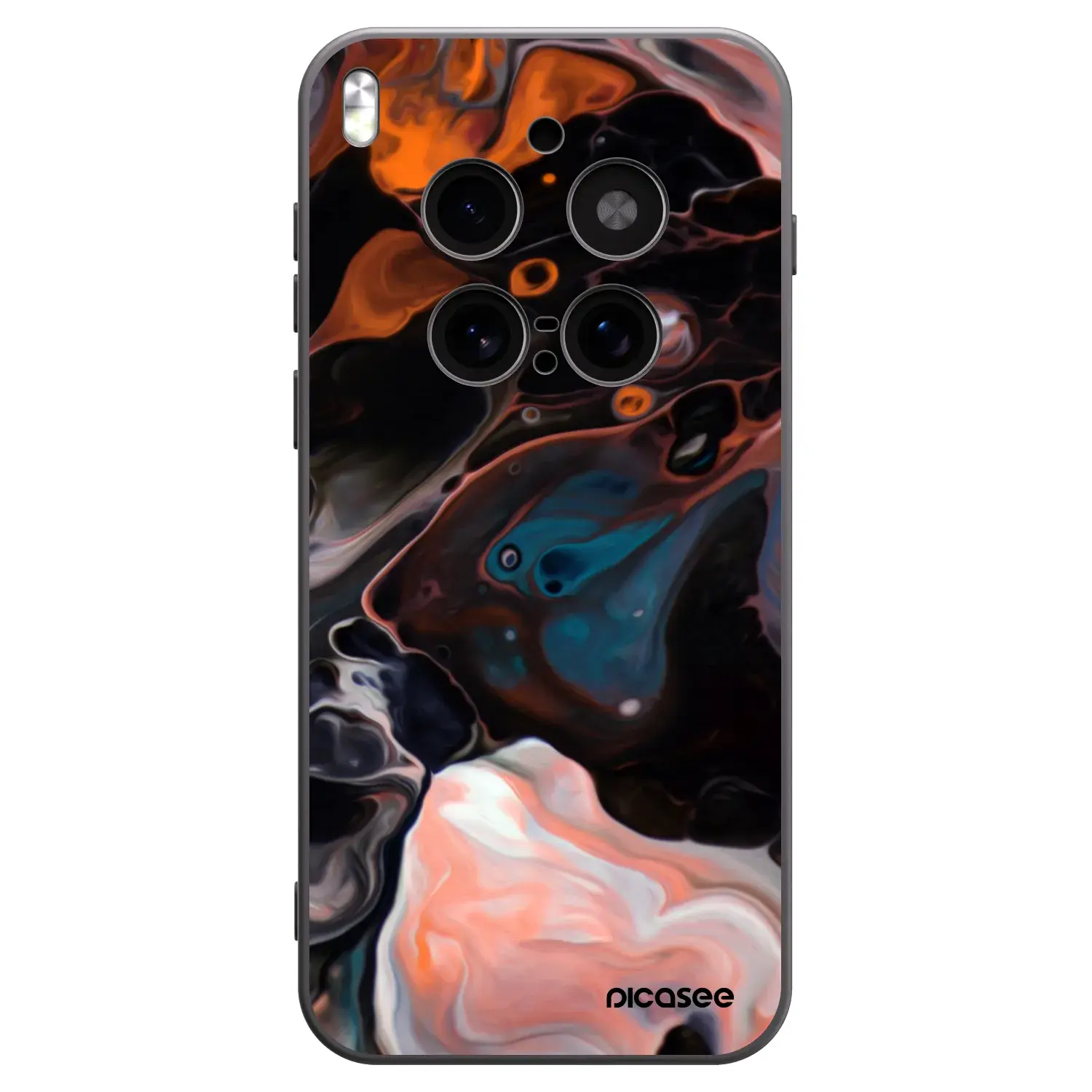 Silikonový černý obal pro Vivo X300 Pro - Cream