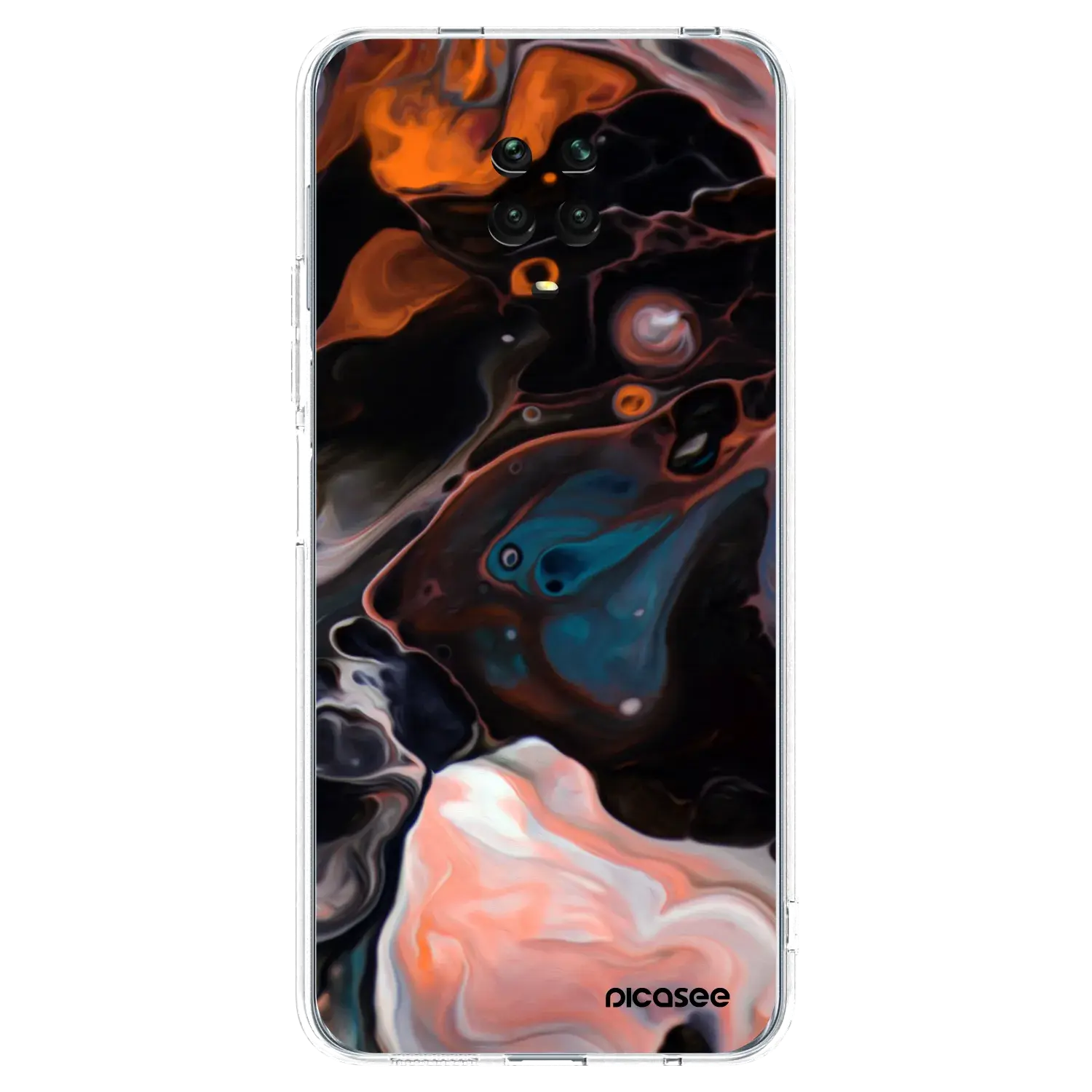 Silikonový průhledný obal pro Xiaomi Redmi Note 9S - Cream