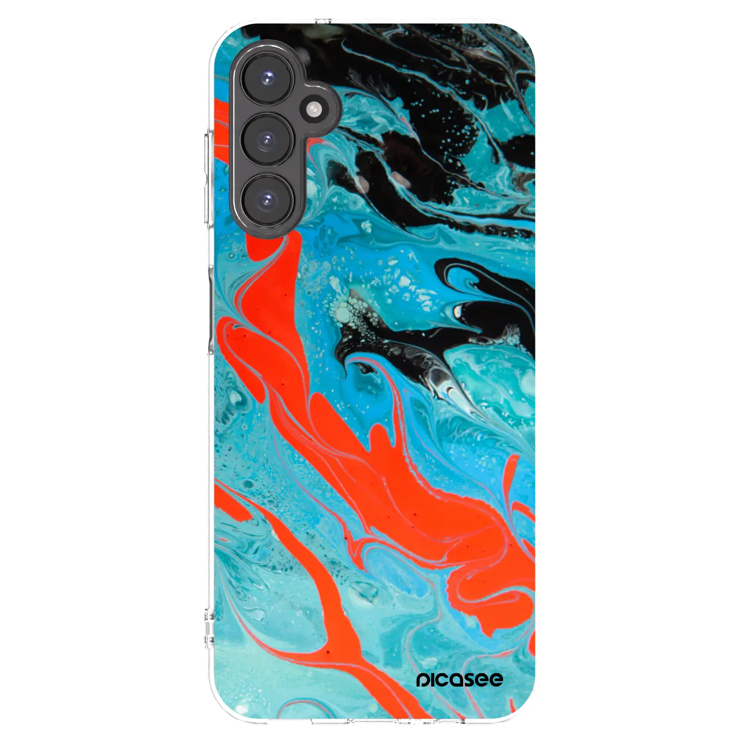 Silikonový průhledný obal pro Samsung Galaxy A14 5G A146P - Blue Magma