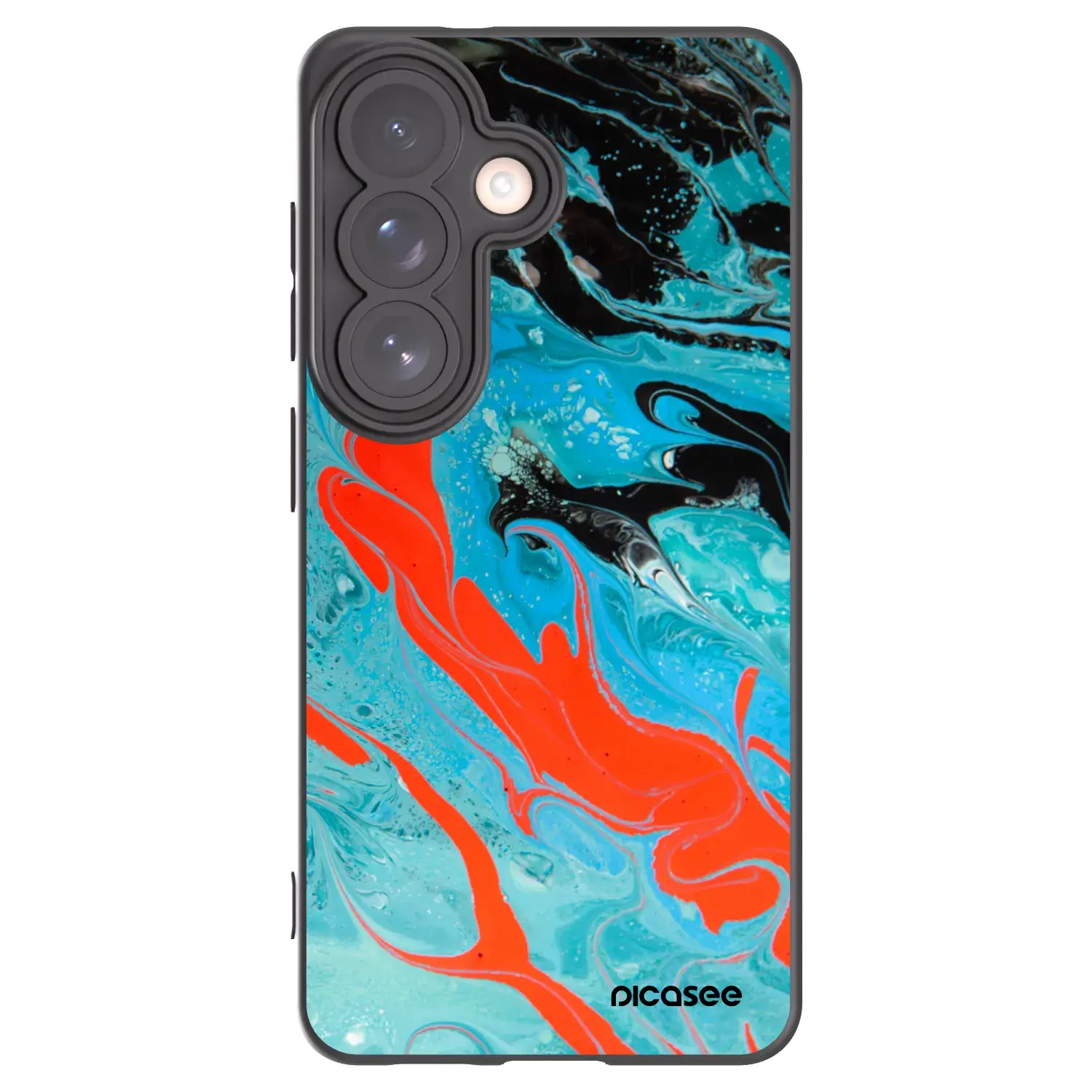 Silikonový černý obal pro Samsung Galaxy S26 - Blue Magma