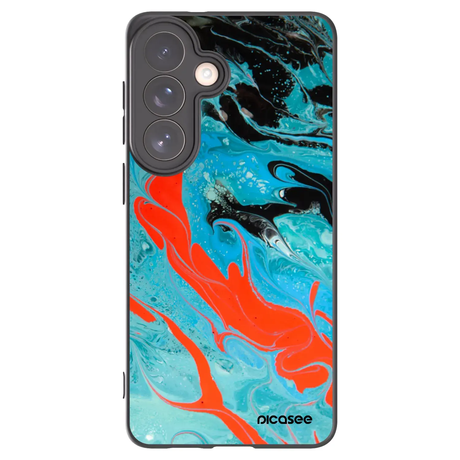 Silikonový černý obal pro Samsung Galaxy S26+ - Blue Magma