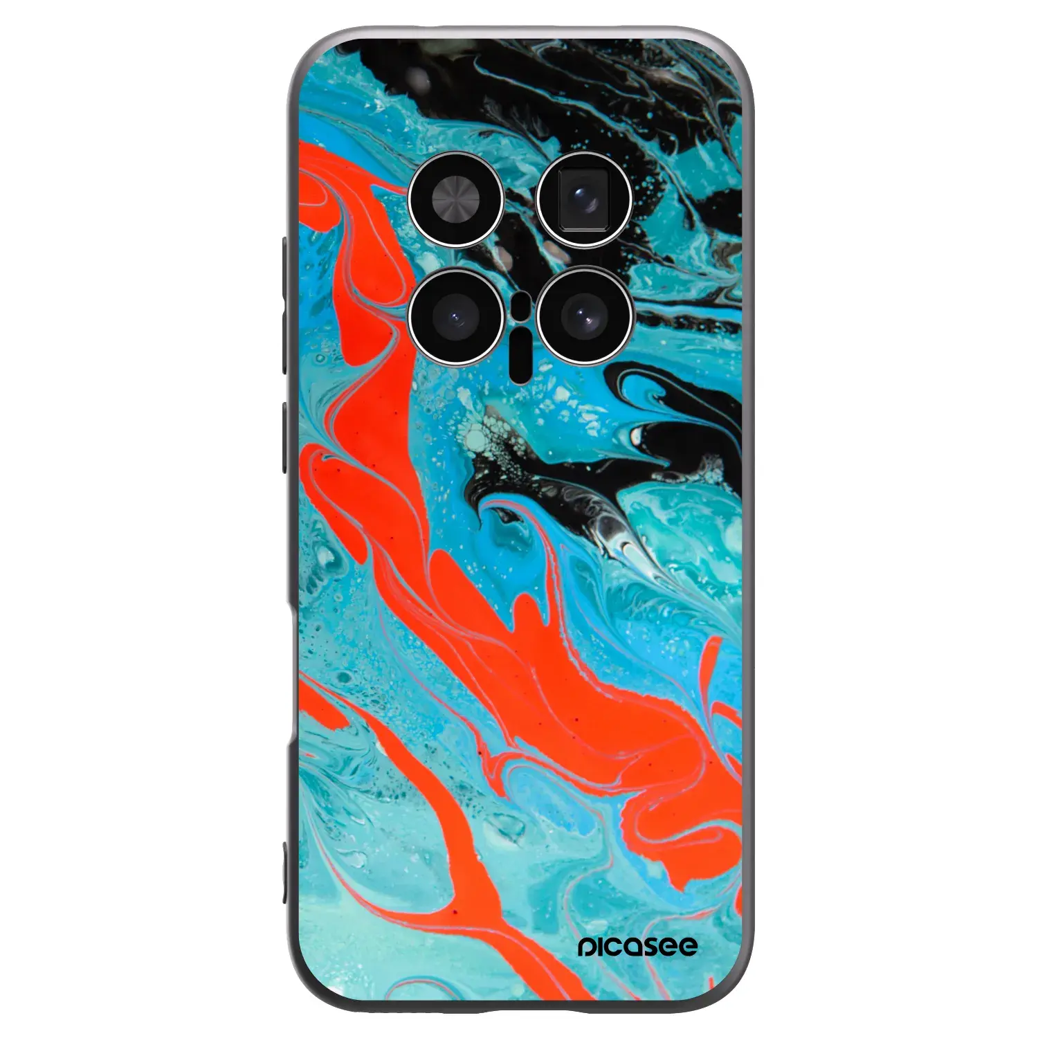 Silikonový černý obal pro Honor Magic8 Pro 5G - Blue Magma