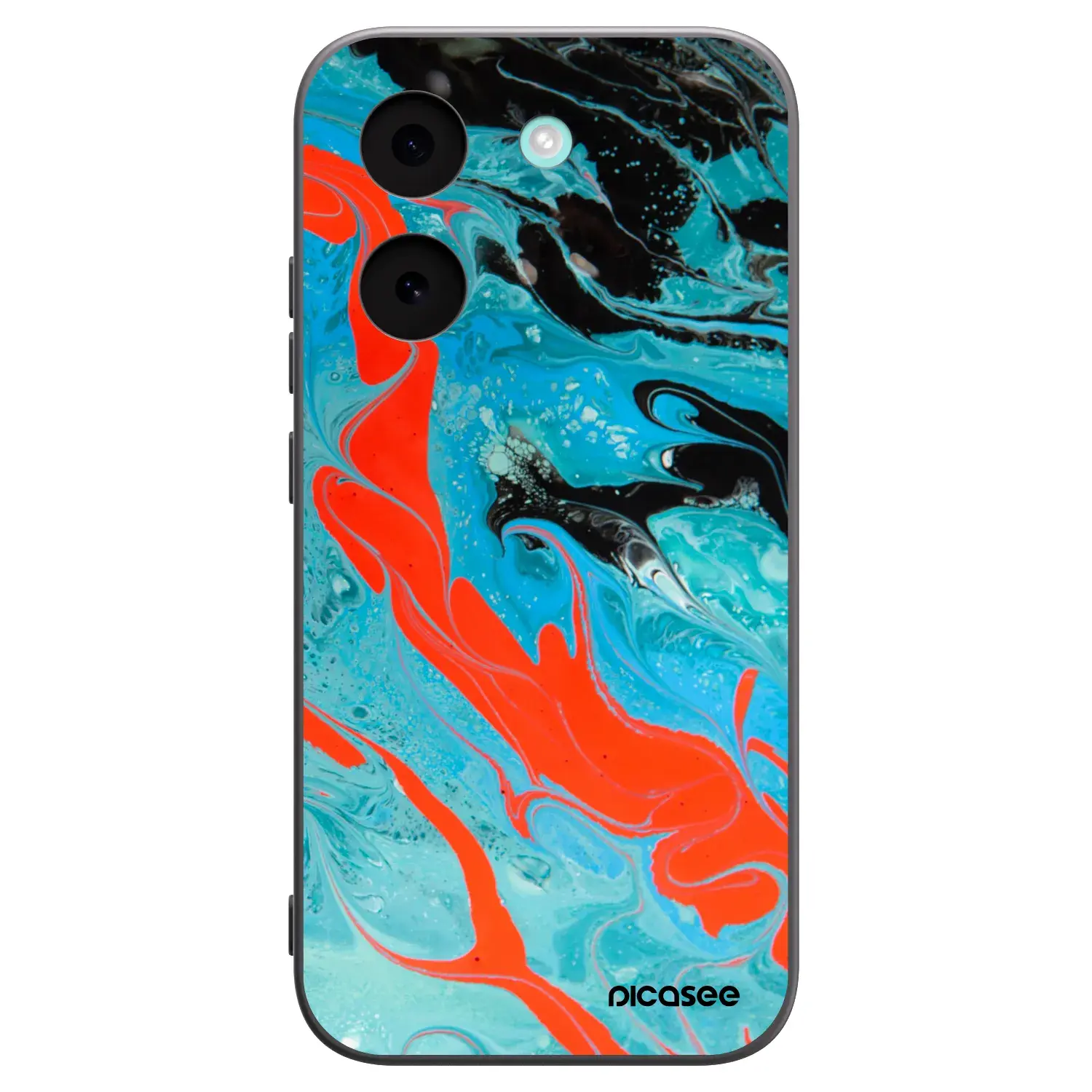 Silikonový černý obal pro Xiaomi Poco X8 Pro - Blue Magma