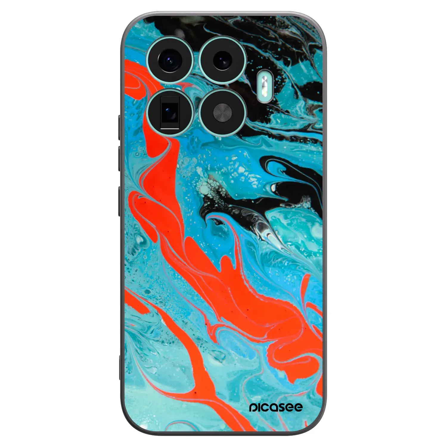 Silikonový černý obal pro Xiaomi 17T - Blue Magma