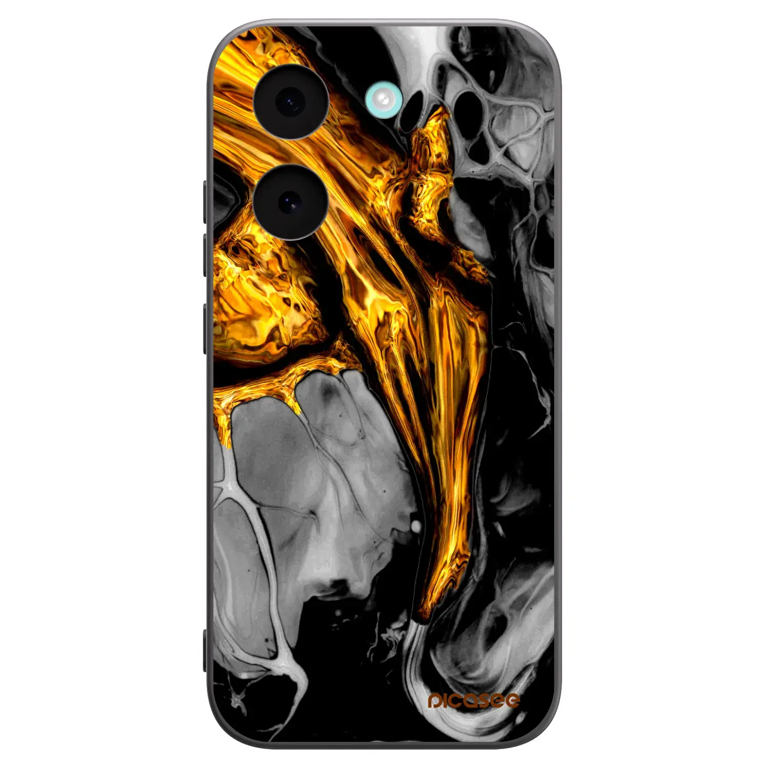 Silikonový černý obal pro Xiaomi Poco X8 Pro - Black Gold