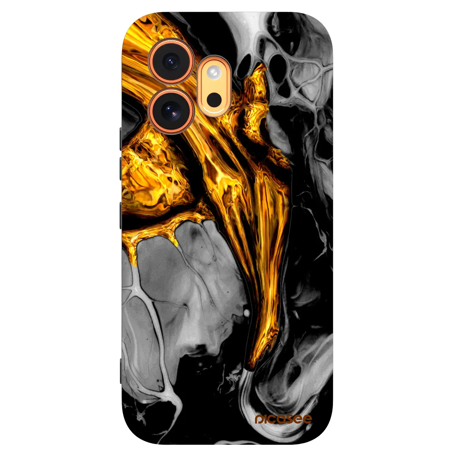 Silikonový černý obal pro Honor 600 - Black Gold
