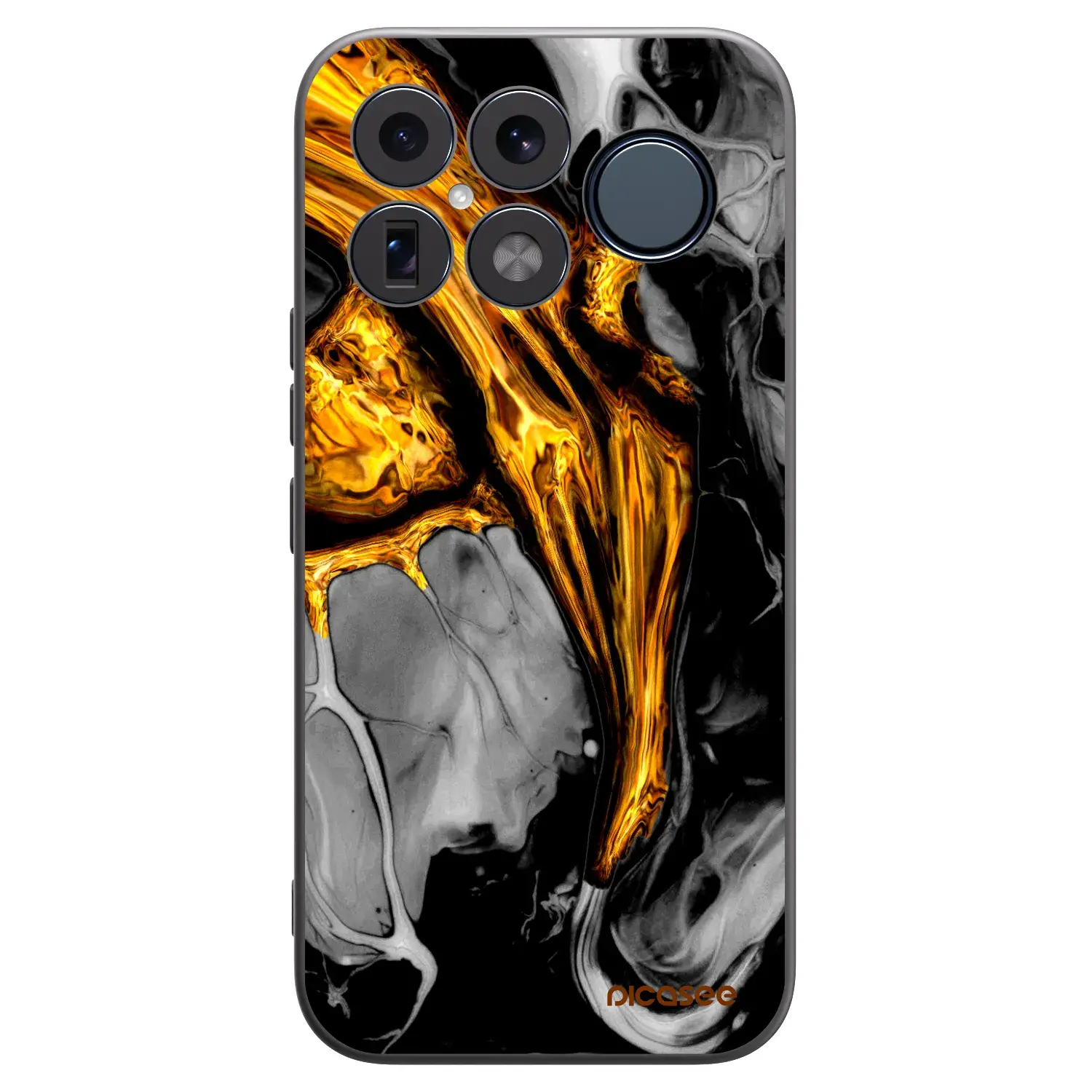 Silikonový černý obal pro Xiaomi Poco F8 Ultra - Black Gold