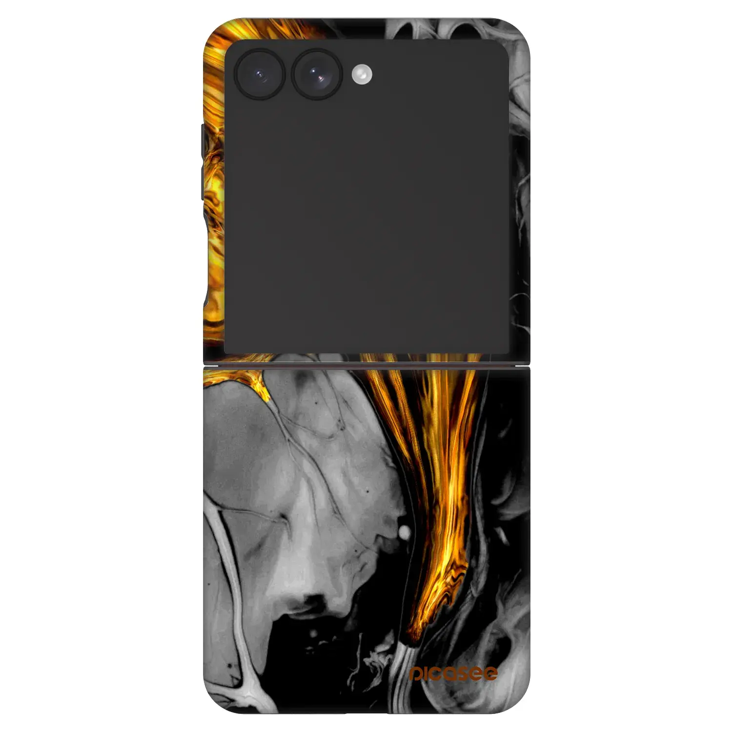 Fashion Case pro Samsung Galaxy Z Flip7 5G - Black Gold