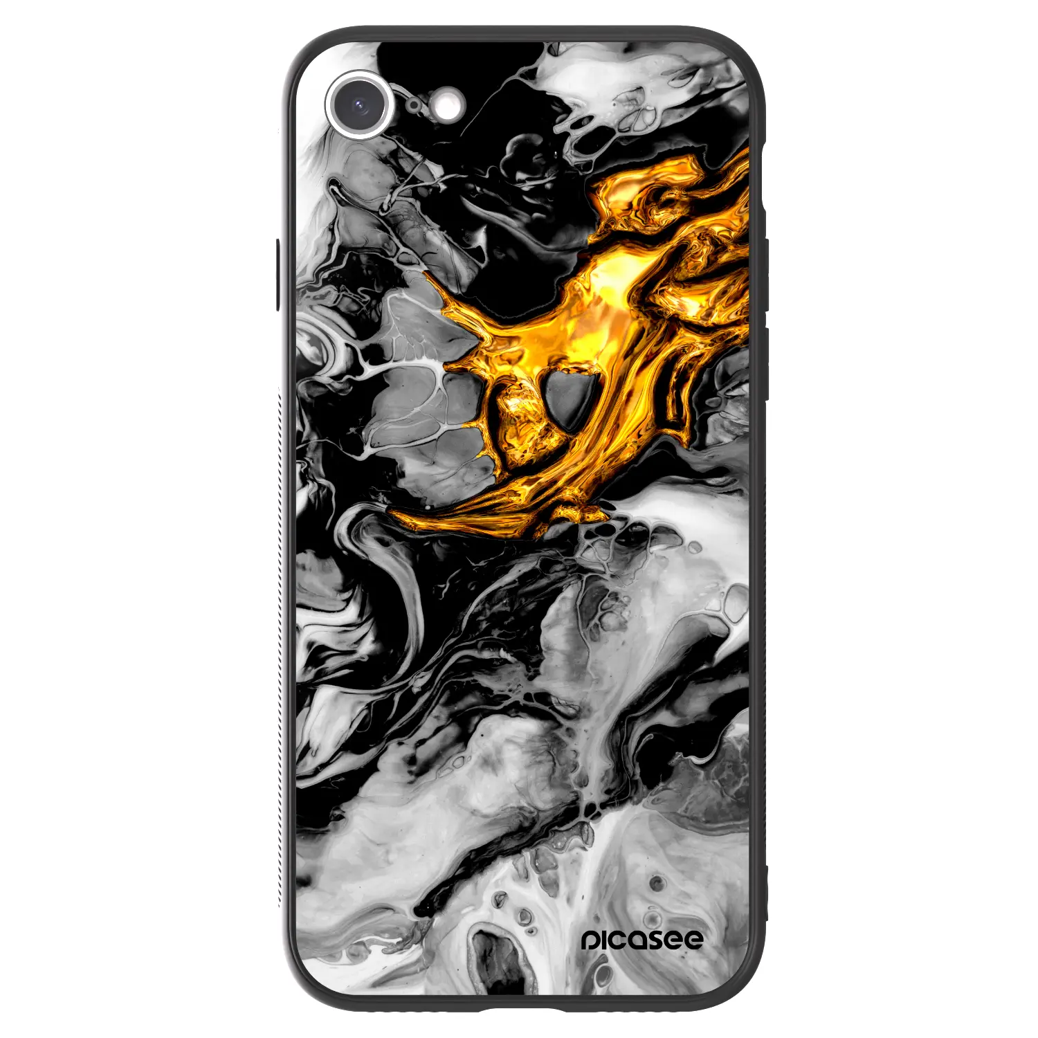 ULTIMATE CASE pro Apple iPhone SE 2022 - Black Gold 2