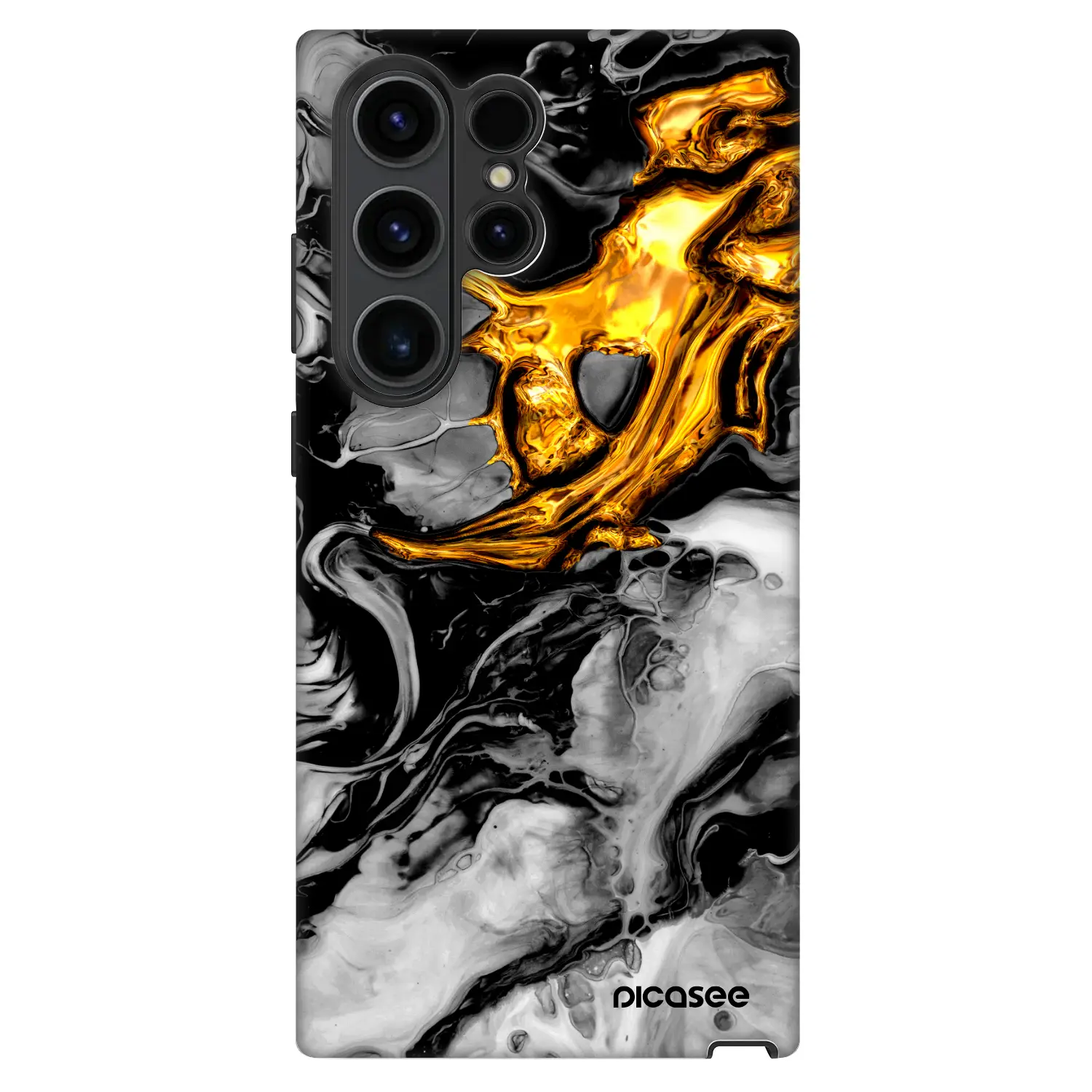 Fashion Case pro Samsung Galaxy S23 Ultra 5G - Black Gold 2