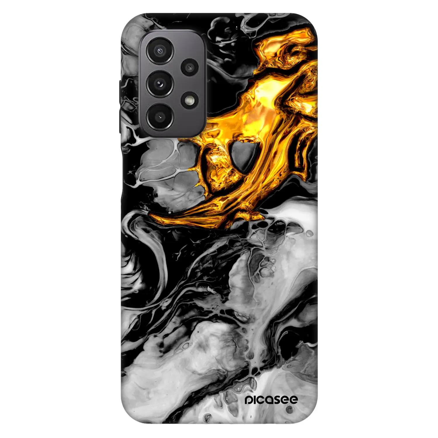 Fashion Case pro Samsung Galaxy A23 A236B 5G - Black Gold 2