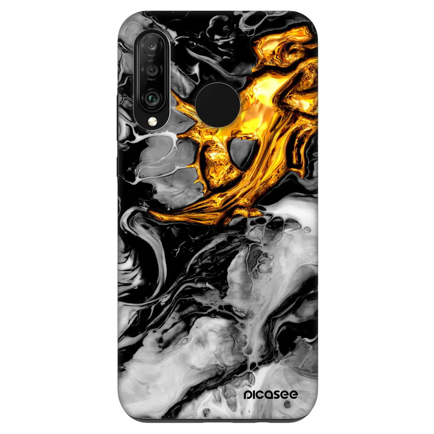 Fashion Case pro Huawei P30 Lite - Black Gold 2
