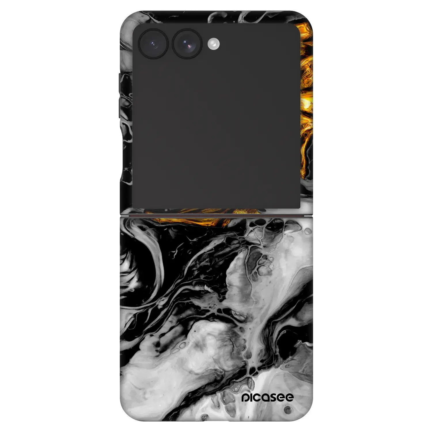 Fashion Case pro Samsung Galaxy Z Flip7 5G - Black Gold 2