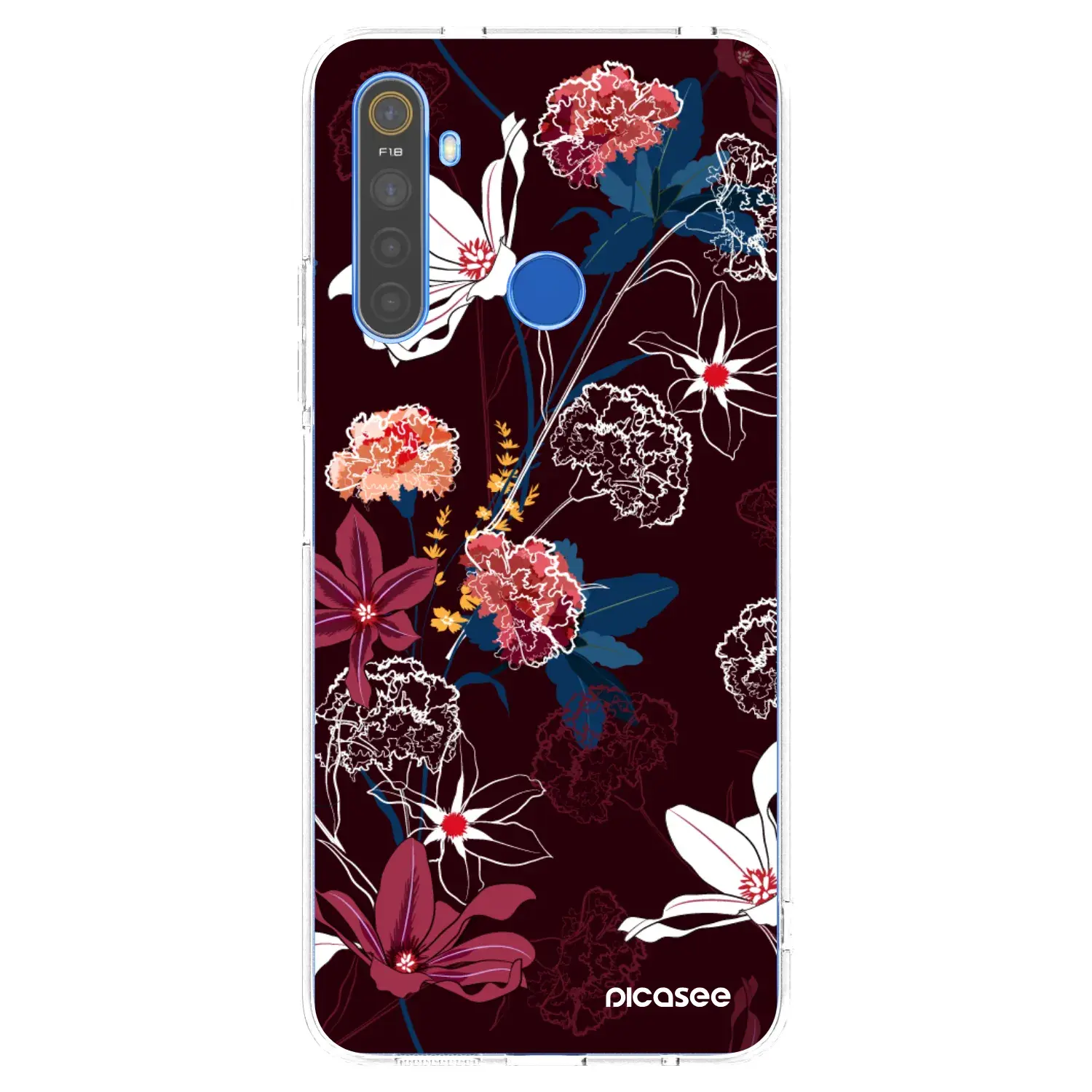 Silikonový průhledný obal pro Realme 5 - Dark Meadow