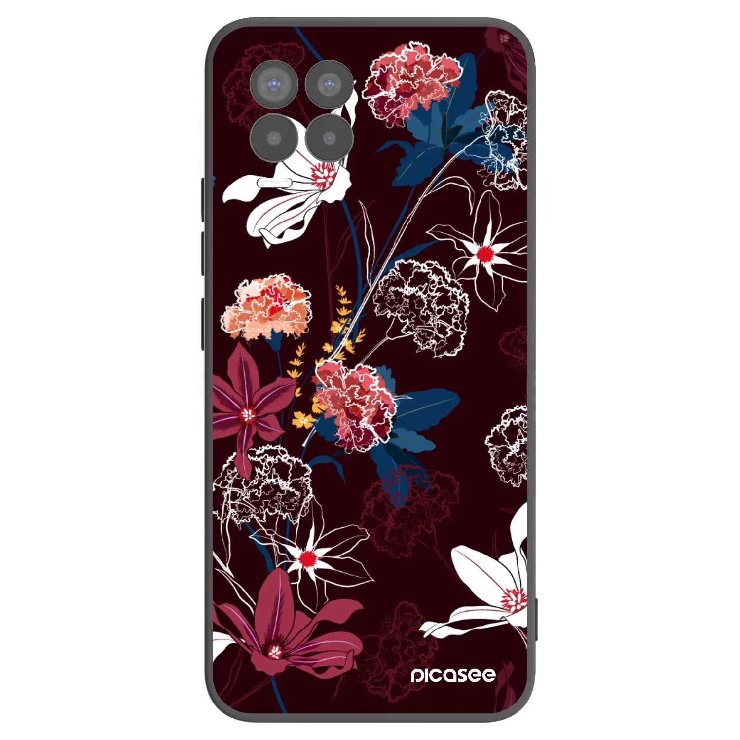 Silikonový černý obal pro Realme 8 Pro - Dark Meadow