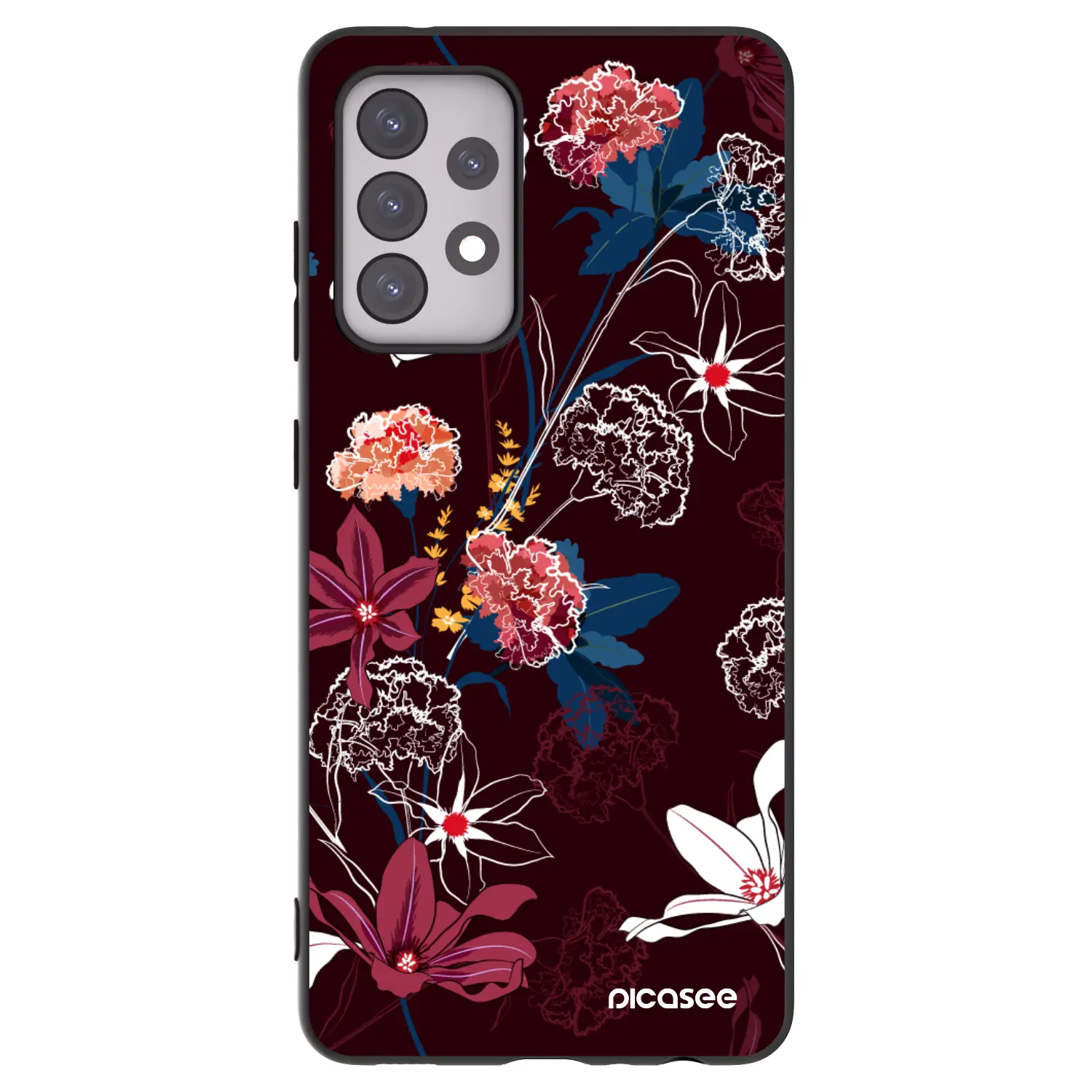 Silikonový černý obal pro Samsung Galaxy A52s 5G A528B - Dark Meadow