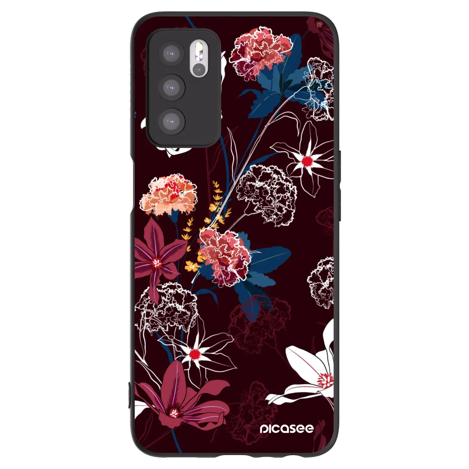 Silikonový černý obal pro OPPO A16s - Dark Meadow