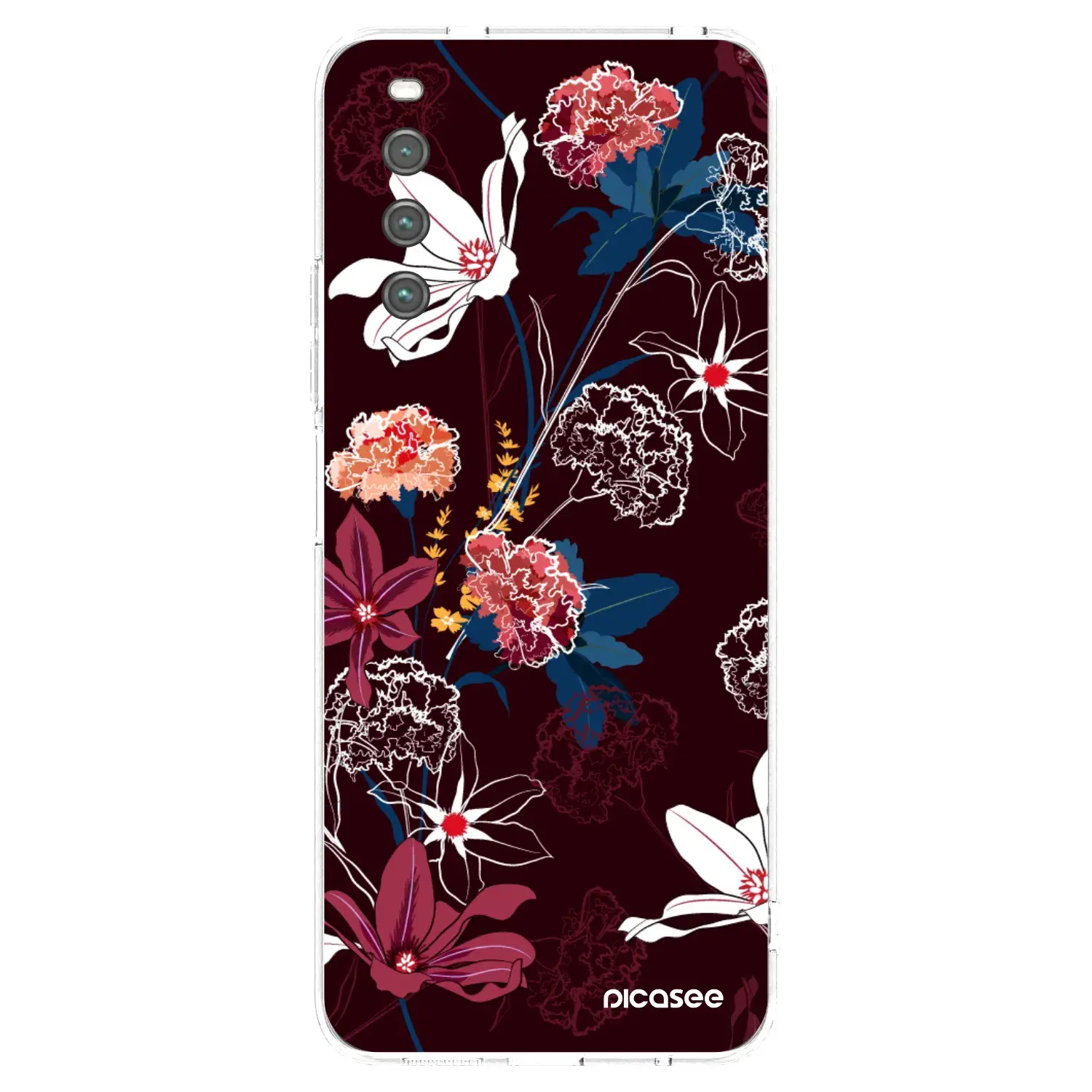 Silikonový průhledný obal pro Sony Xperia 10 IV 5G - Dark Meadow