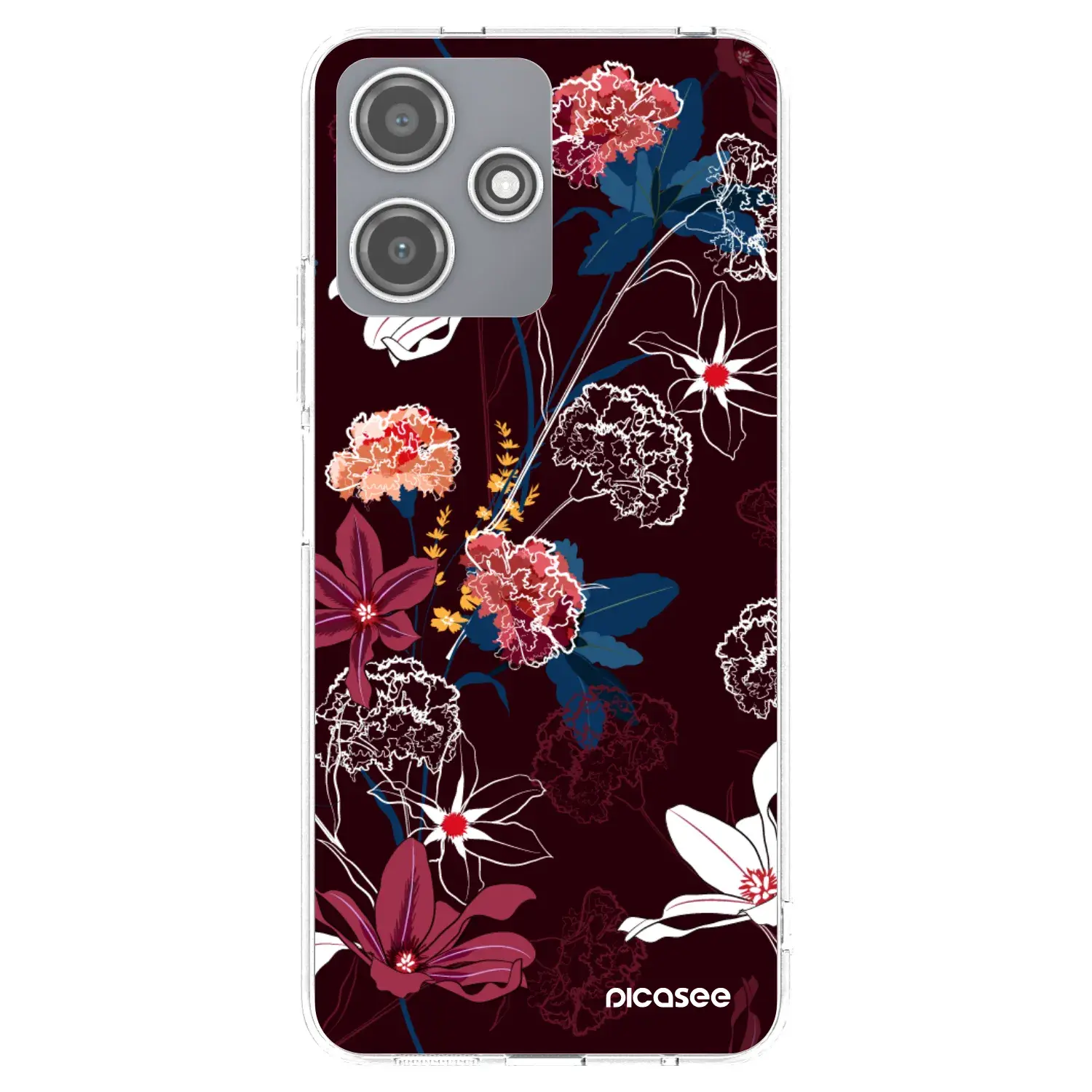 Silikonový průhledný obal pro Xiaomi Redmi 12 5G - Dark Meadow