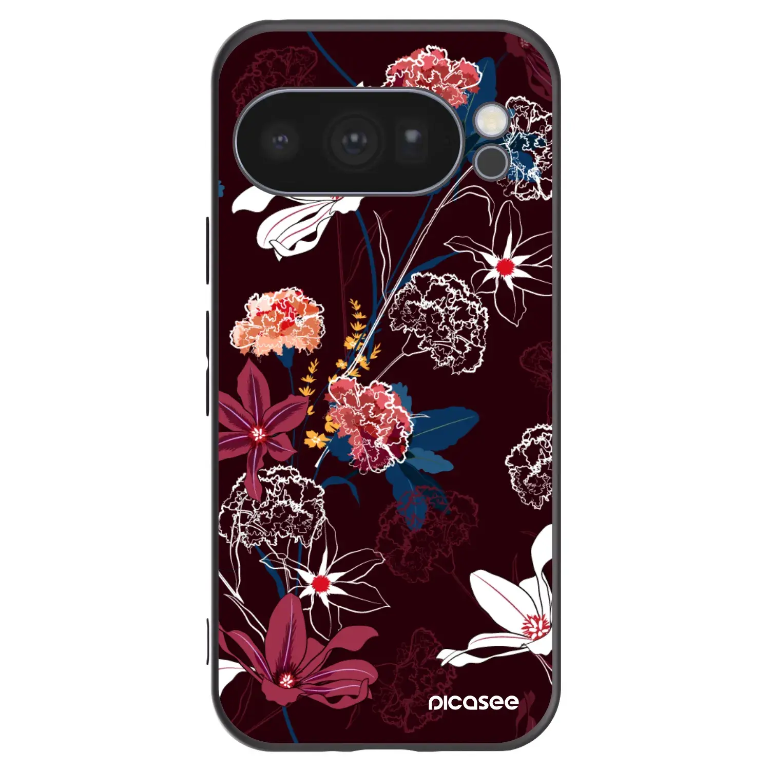 Silikonový černý obal pro Google Pixel 10 Pro - Dark Meadow