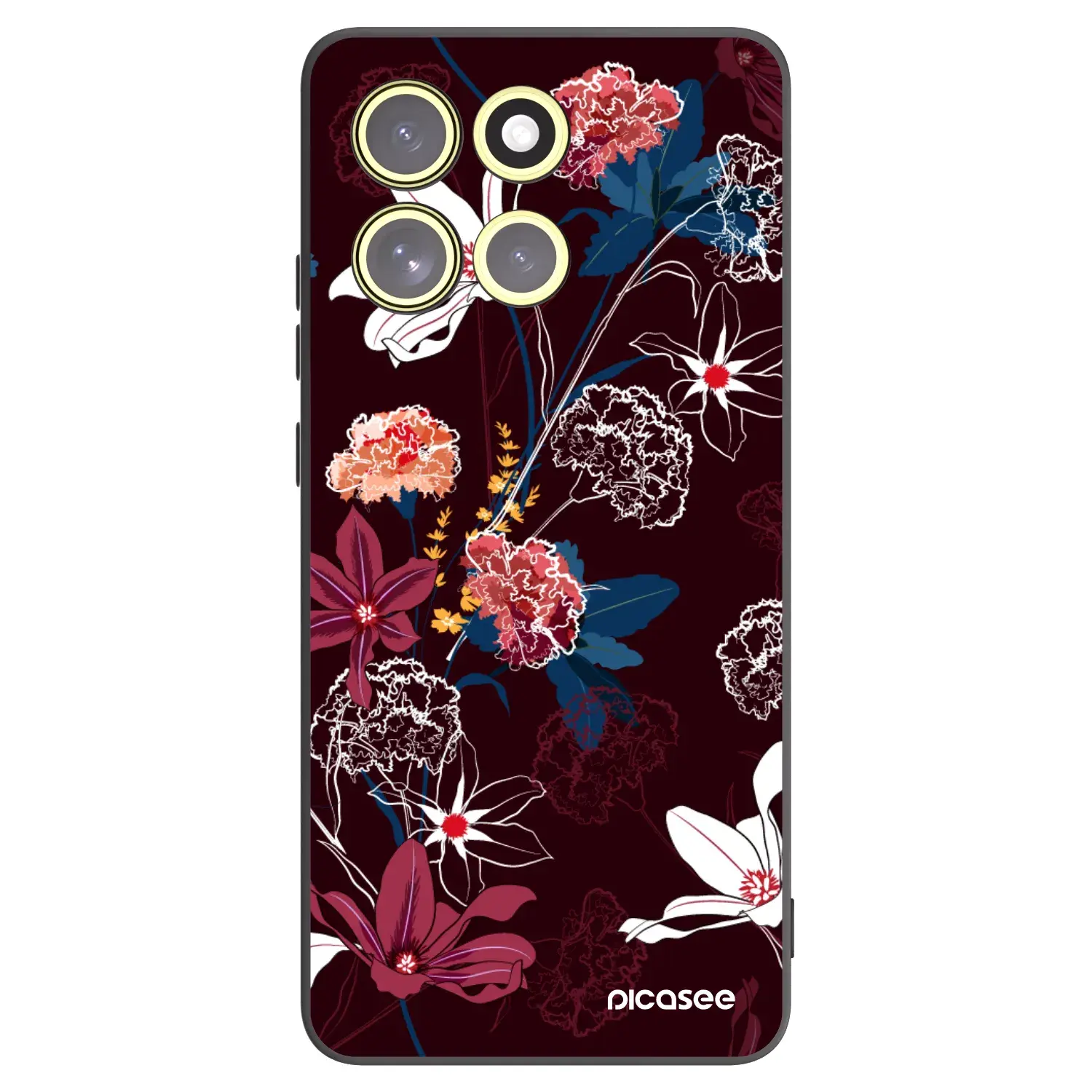 Silikonový černý obal pro Motorola Moto G86 Power 5G - Dark Meadow