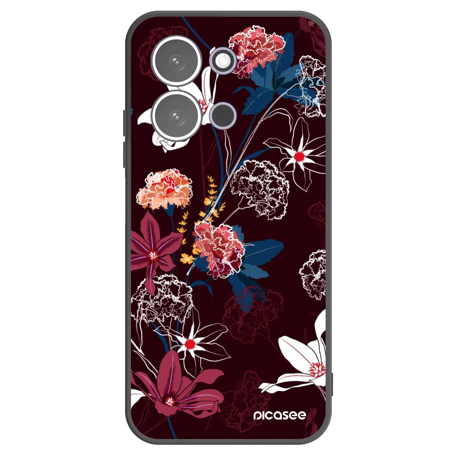 Silikonový černý obal pro Xiaomi Redmi 15C 5G - Dark Meadow