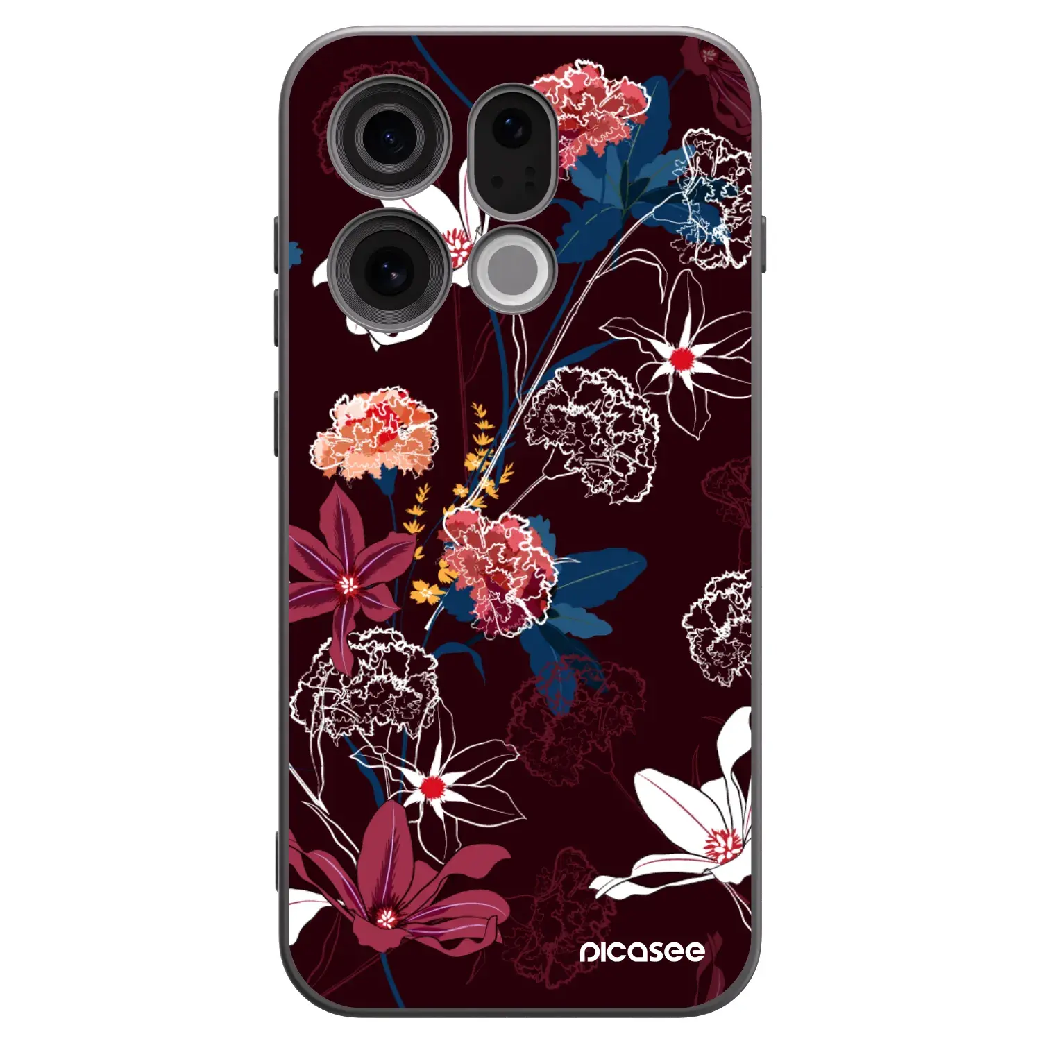 Silikonový černý obal pro OPPO Find X9 - Dark Meadow