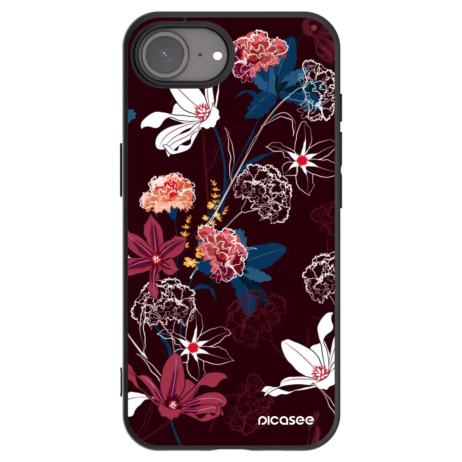 Silikonový černý obal pro Apple iPhone 17e - Dark Meadow