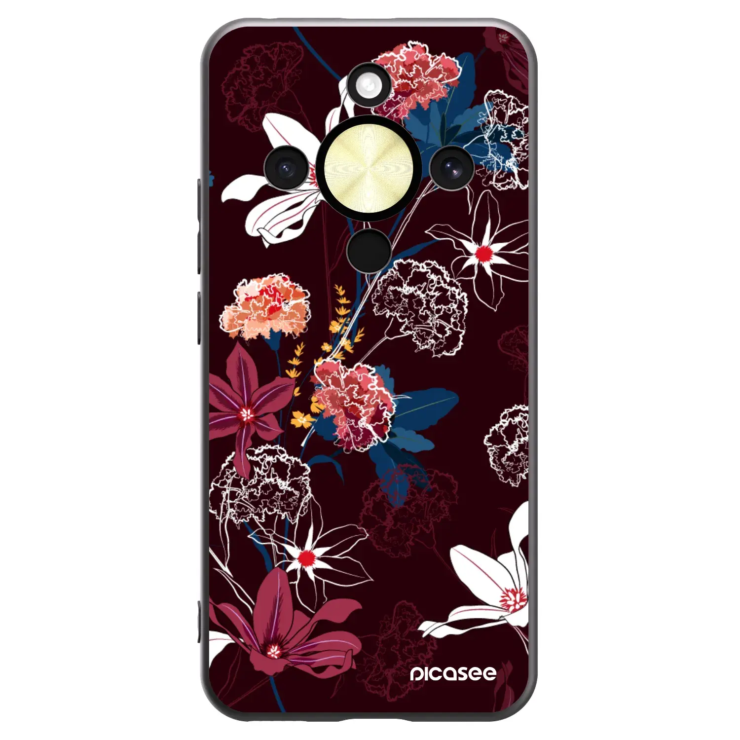 Silikonový černý obal pro Honor Magic8 Lite 5G - Dark Meadow
