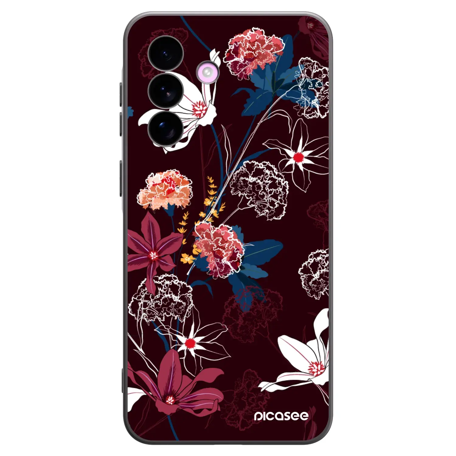 Silikonový černý obal pro Samsung Galaxy A57 5G - Dark Meadow