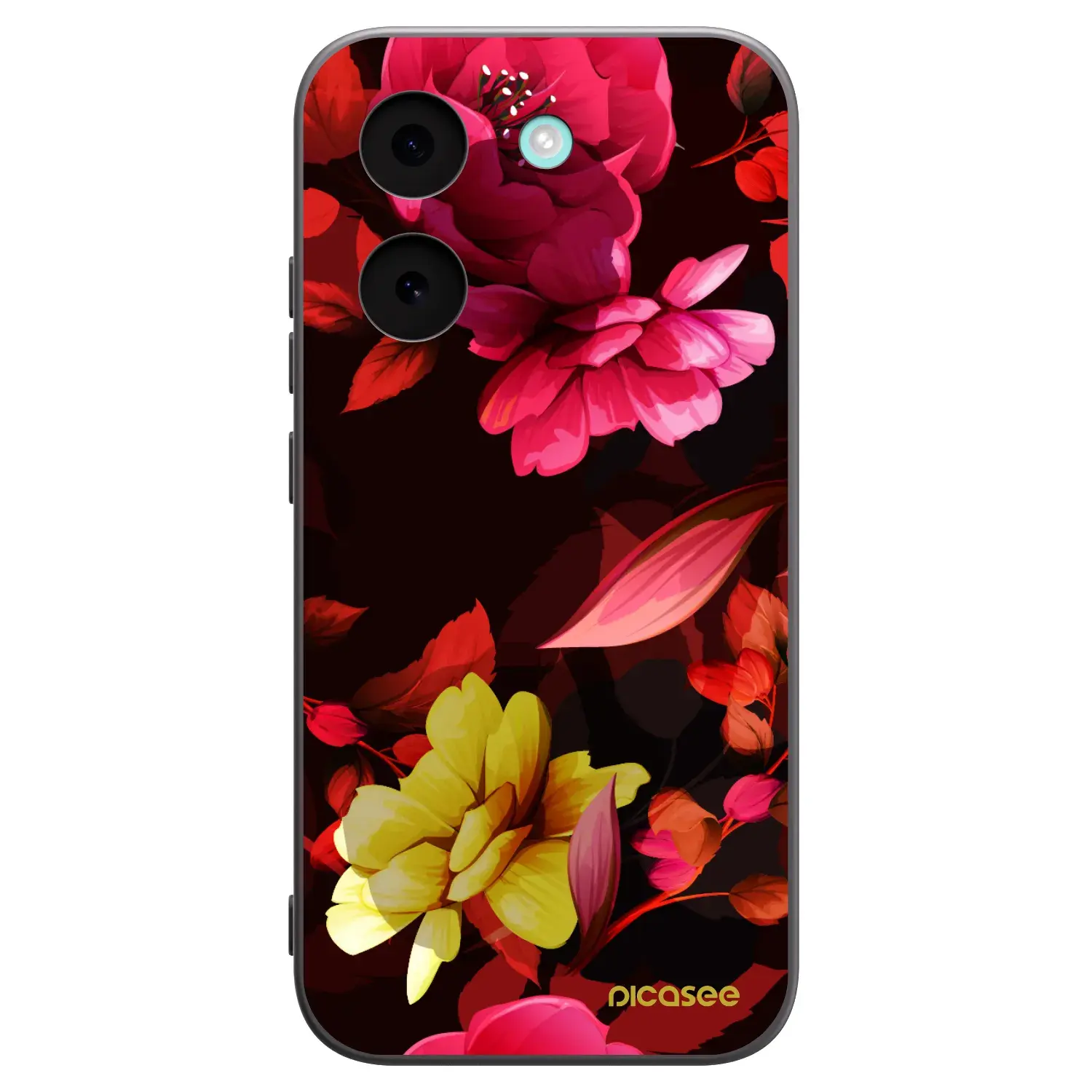 Silikonový černý obal pro Xiaomi Poco X8 Pro - Dark Peonny