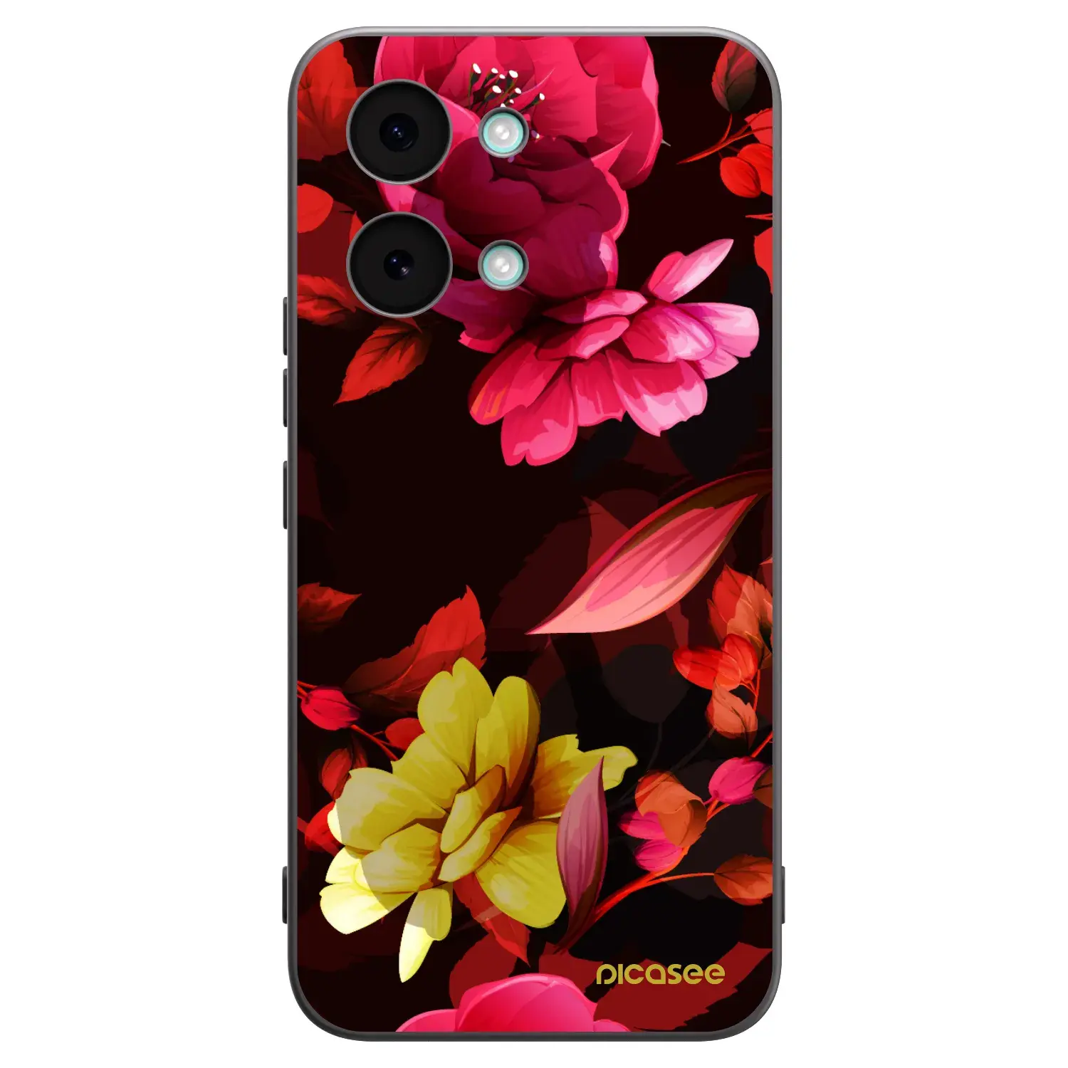 Silikonový černý obal pro Xiaomi Poco X8 Pro Max - Dark Peonny