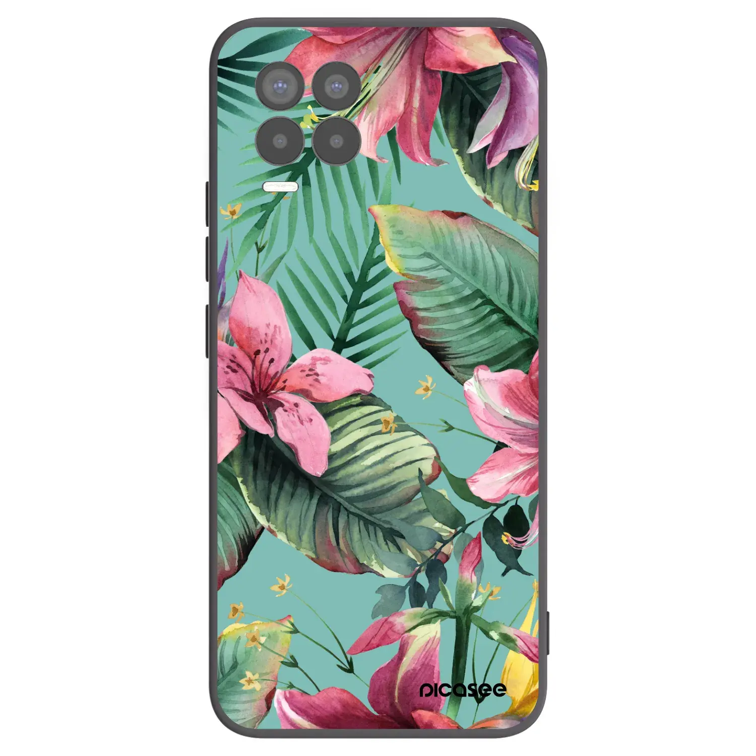 Silikonový černý obal pro Realme 8 Pro - Hawaii