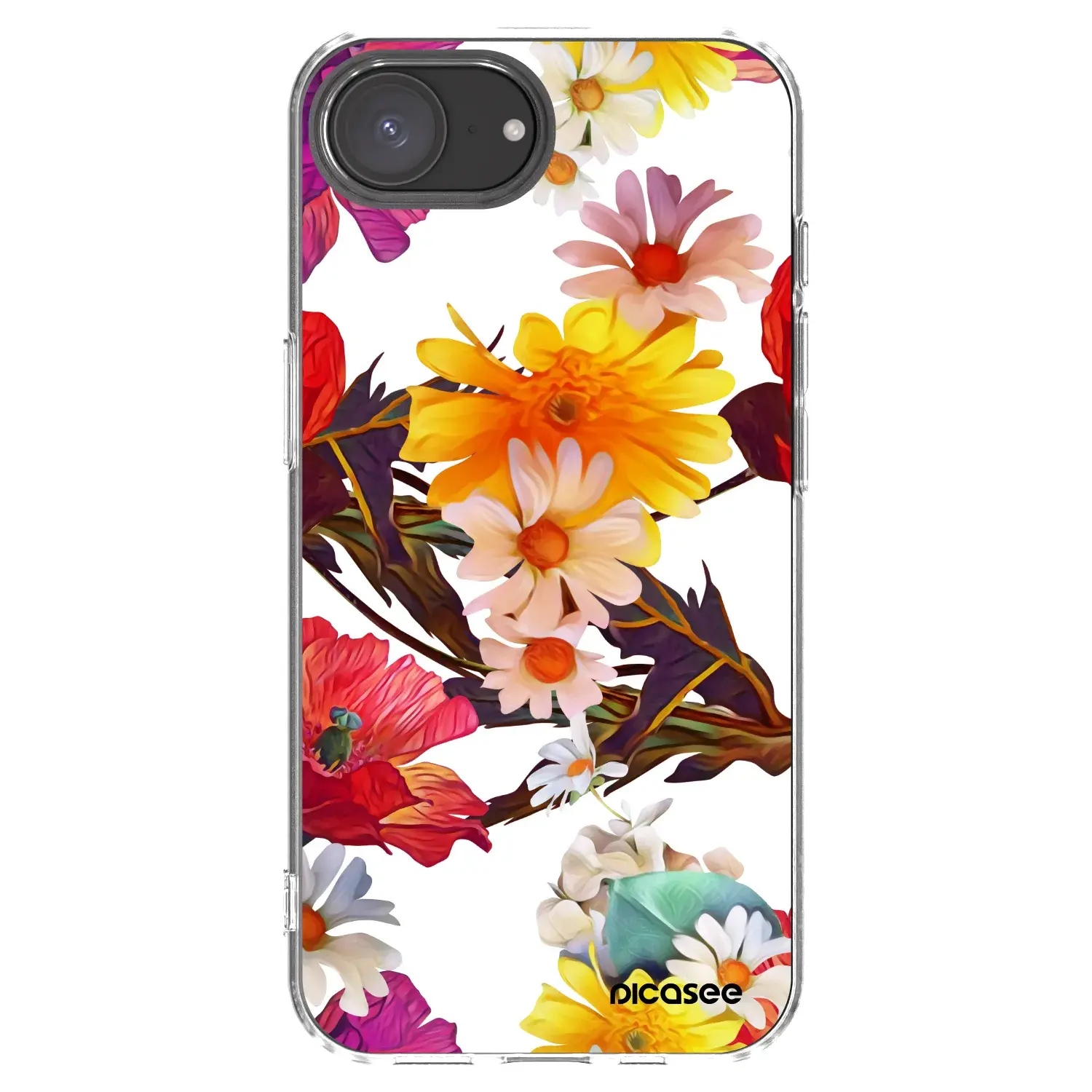Silikonový průhledný obal pro Apple iPhone 17e - Meadow