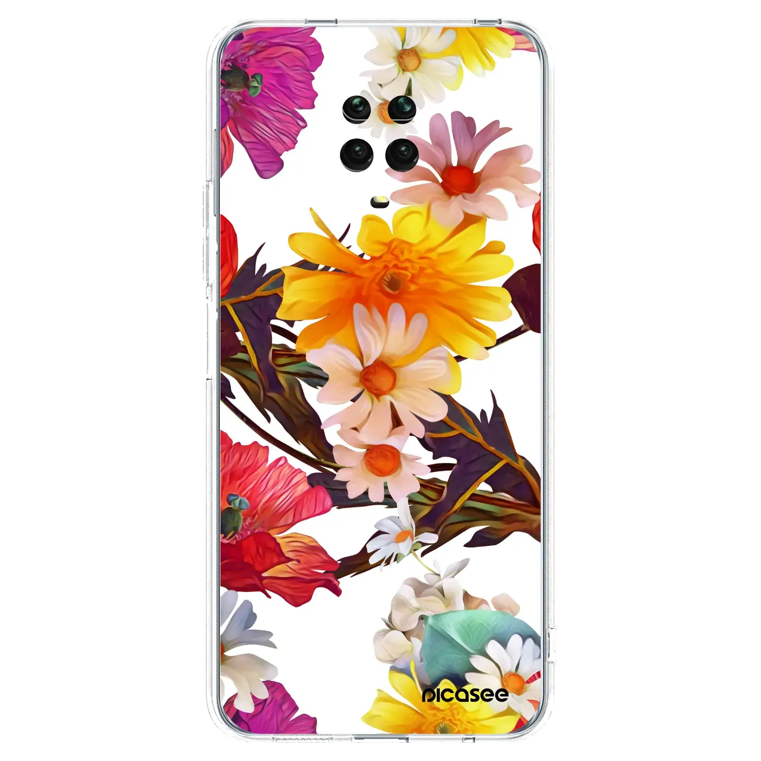 Silikonový průhledný obal pro Xiaomi Redmi Note 9S - Meadow