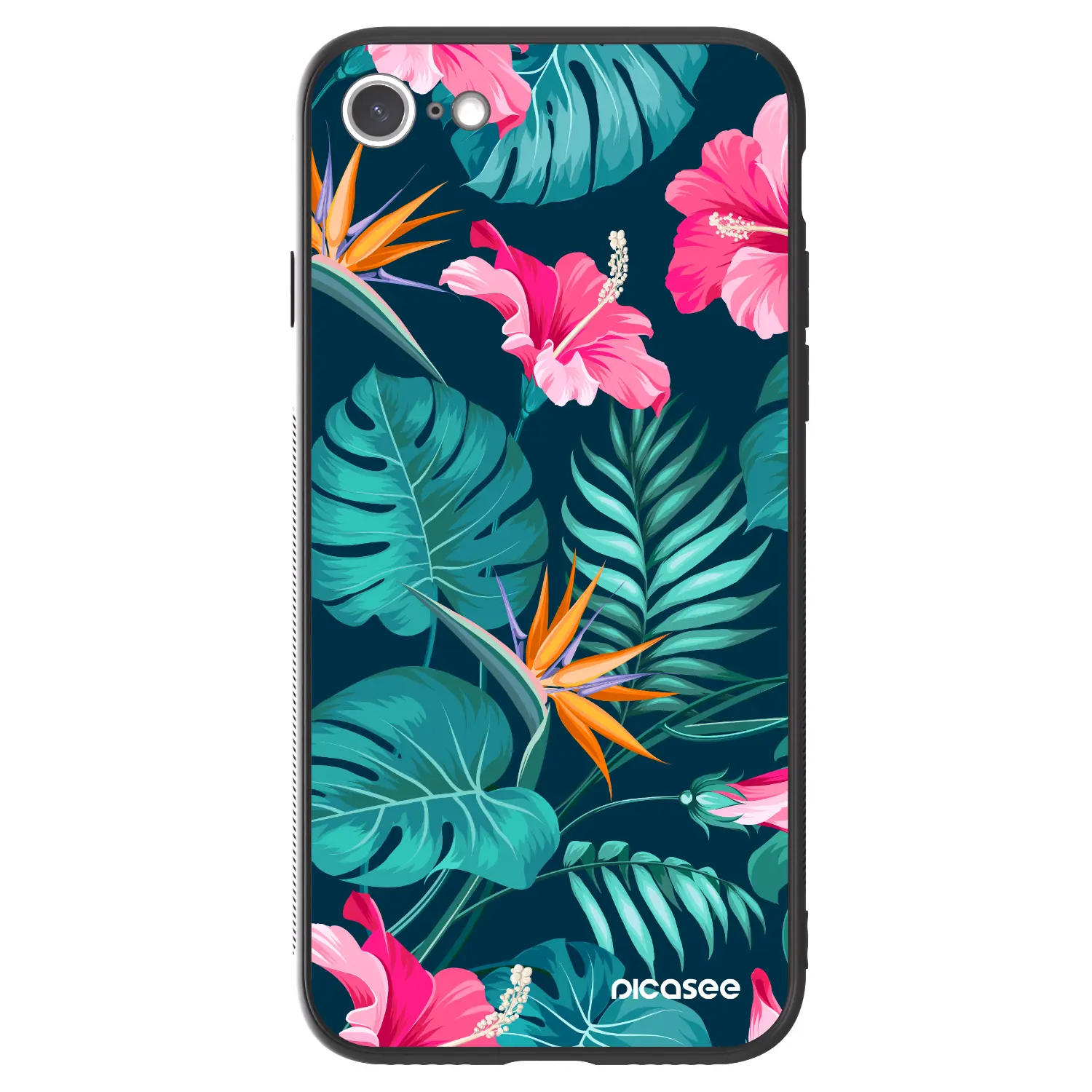 ULTIMATE CASE pro Apple iPhone SE 2022 - Pink Monstera