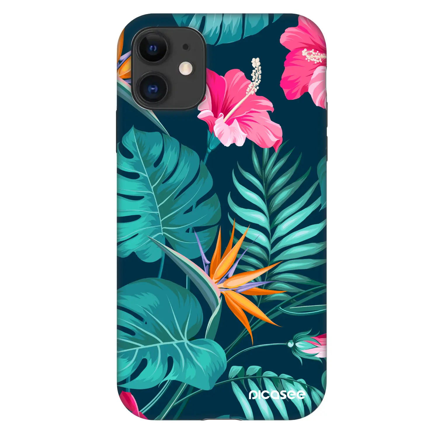 Fashion Case pro Apple iPhone 11 - Pink Monstera