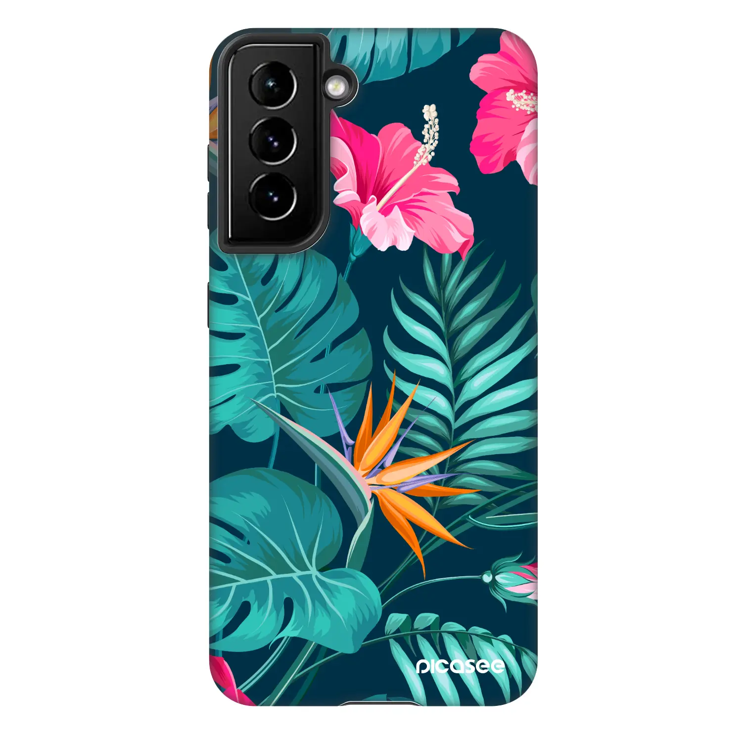 Fashion Case pro Samsung Galaxy S22 5G - Pink Monstera