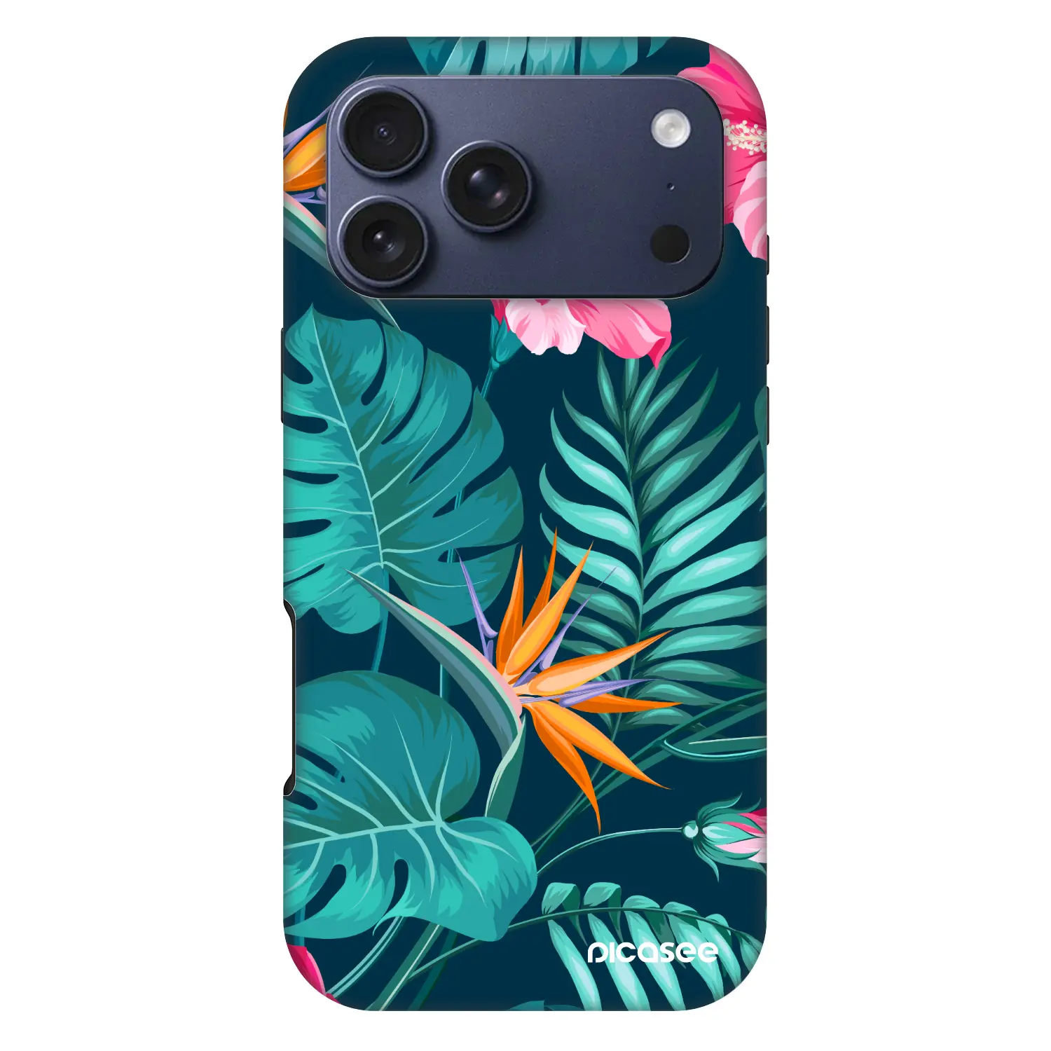 Fashion Case MagSafe Apple iPhone 17 Pro Max - Pink Monstera