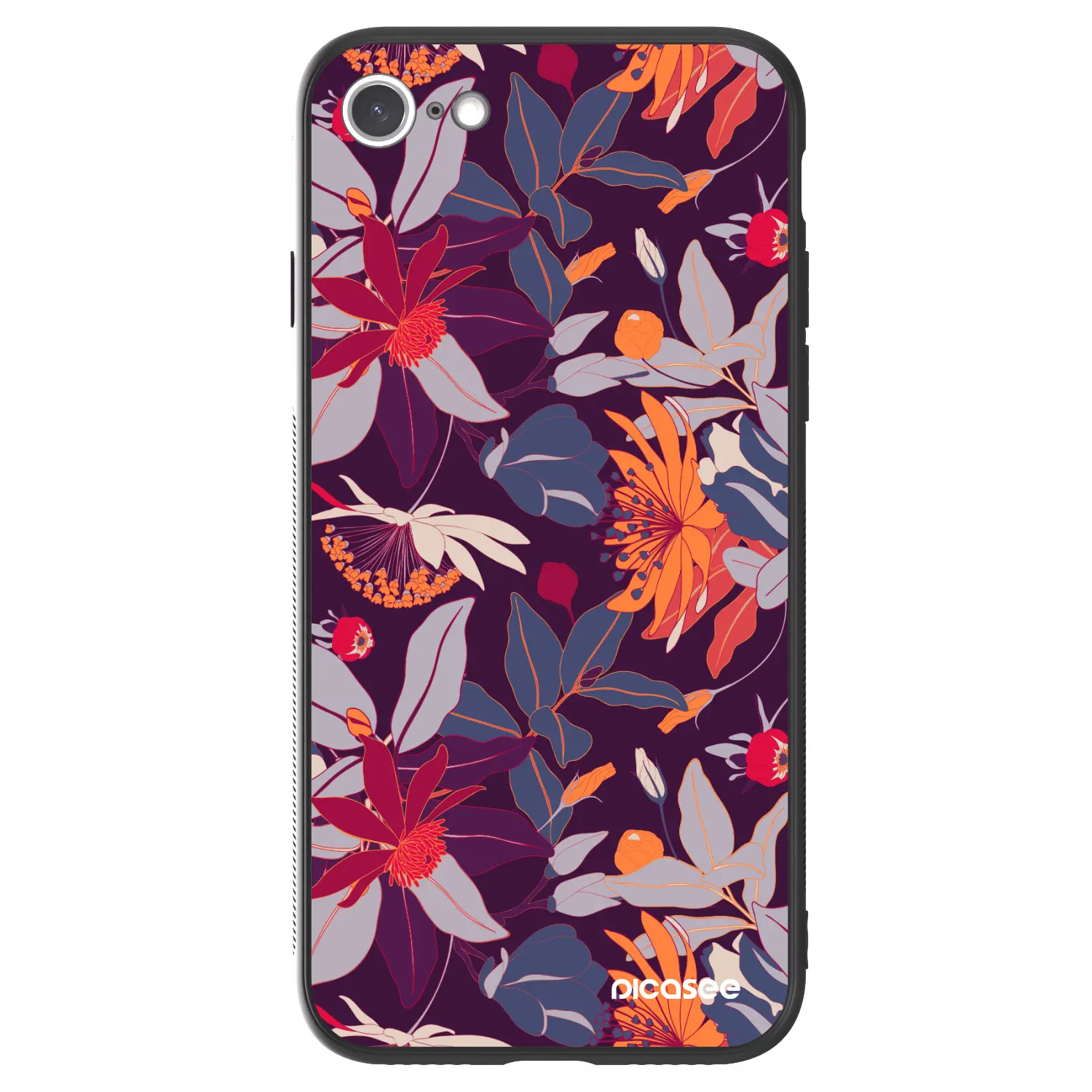 ULTIMATE CASE pro Apple iPhone SE 2022 - Purple Leaf