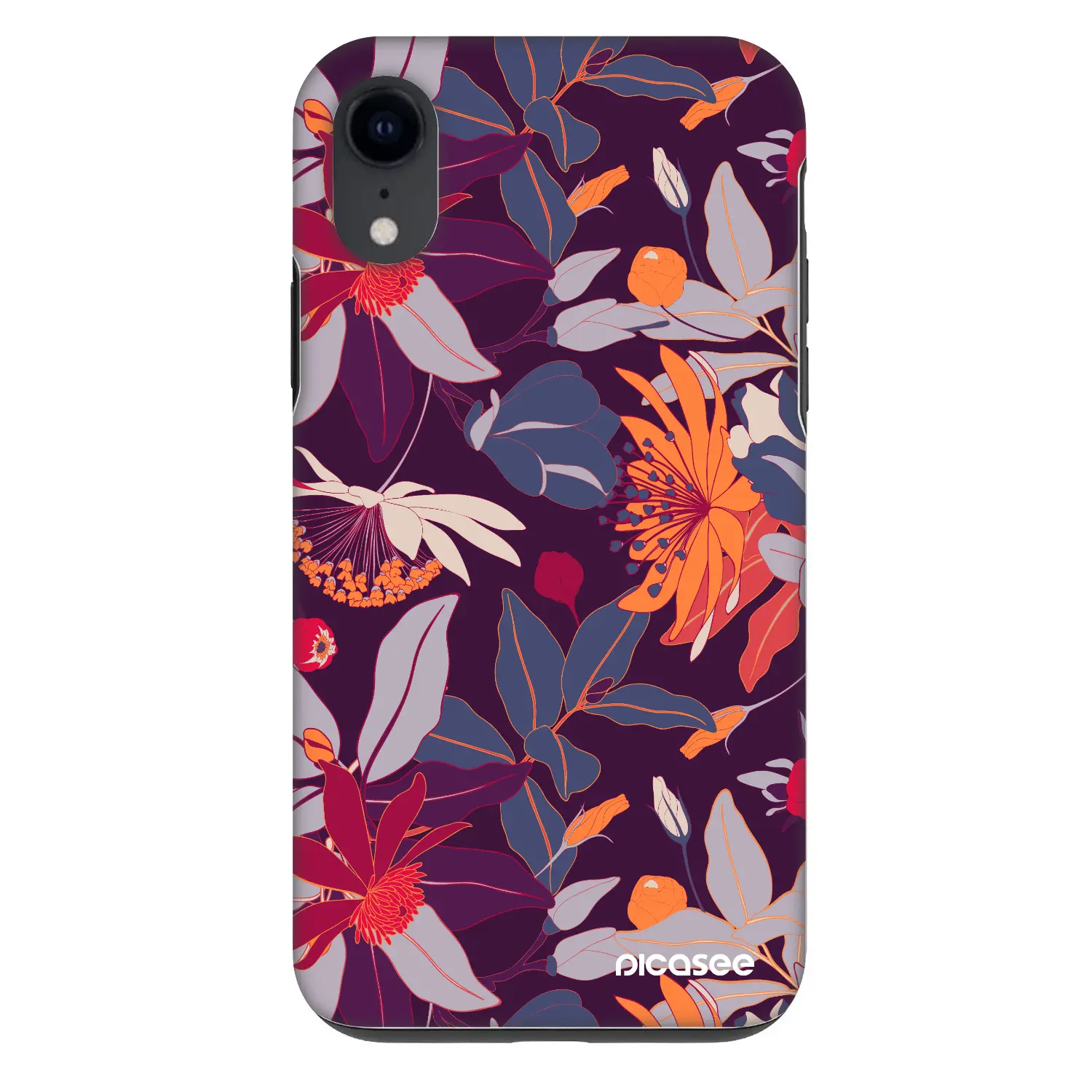 Fashion Case pro Apple iPhone XR - Purple Leaf