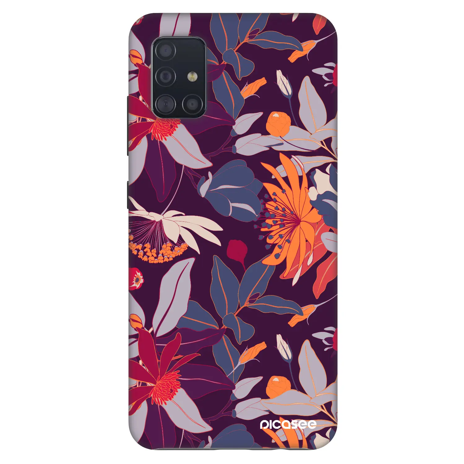 Fashion Case pro Samsung Galaxy A51 A515F - Purple Leaf