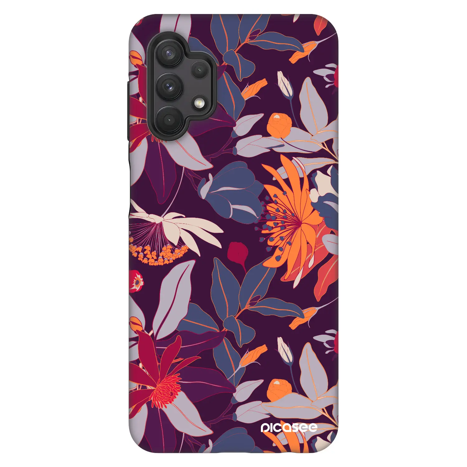 Fashion Case pro Samsung Galaxy A32 5G A326B - Purple Leaf