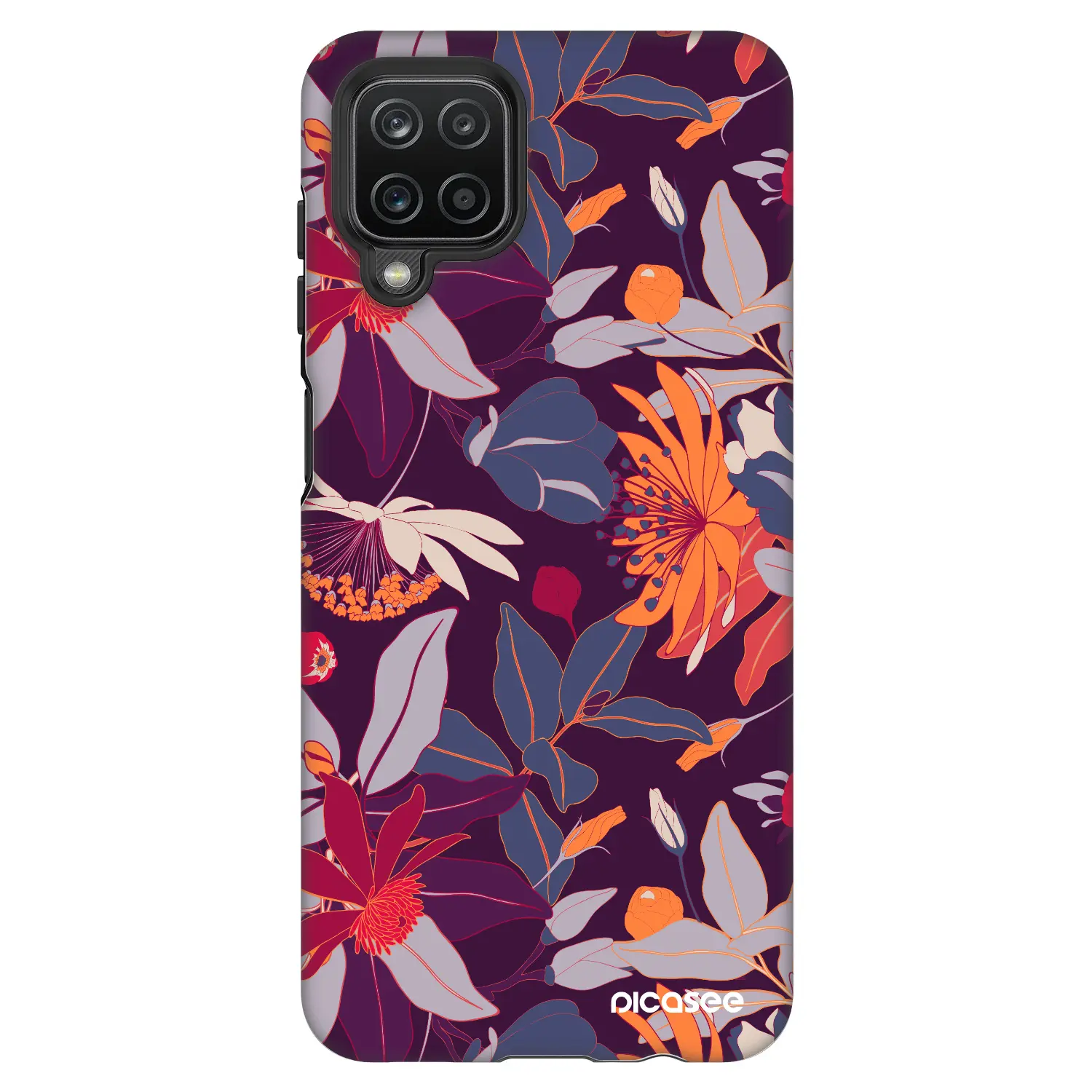 Fashion Case pro Samsung Galaxy A12 A125F - Purple Leaf