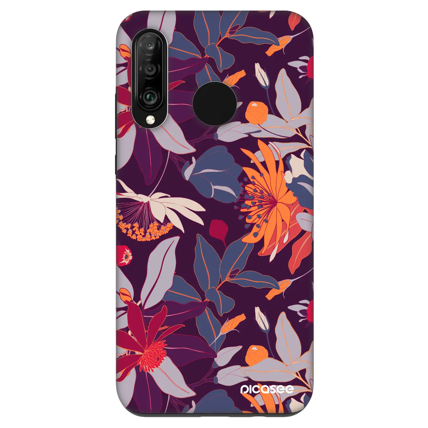 Fashion Case pro Huawei P30 Lite - Purple Leaf
