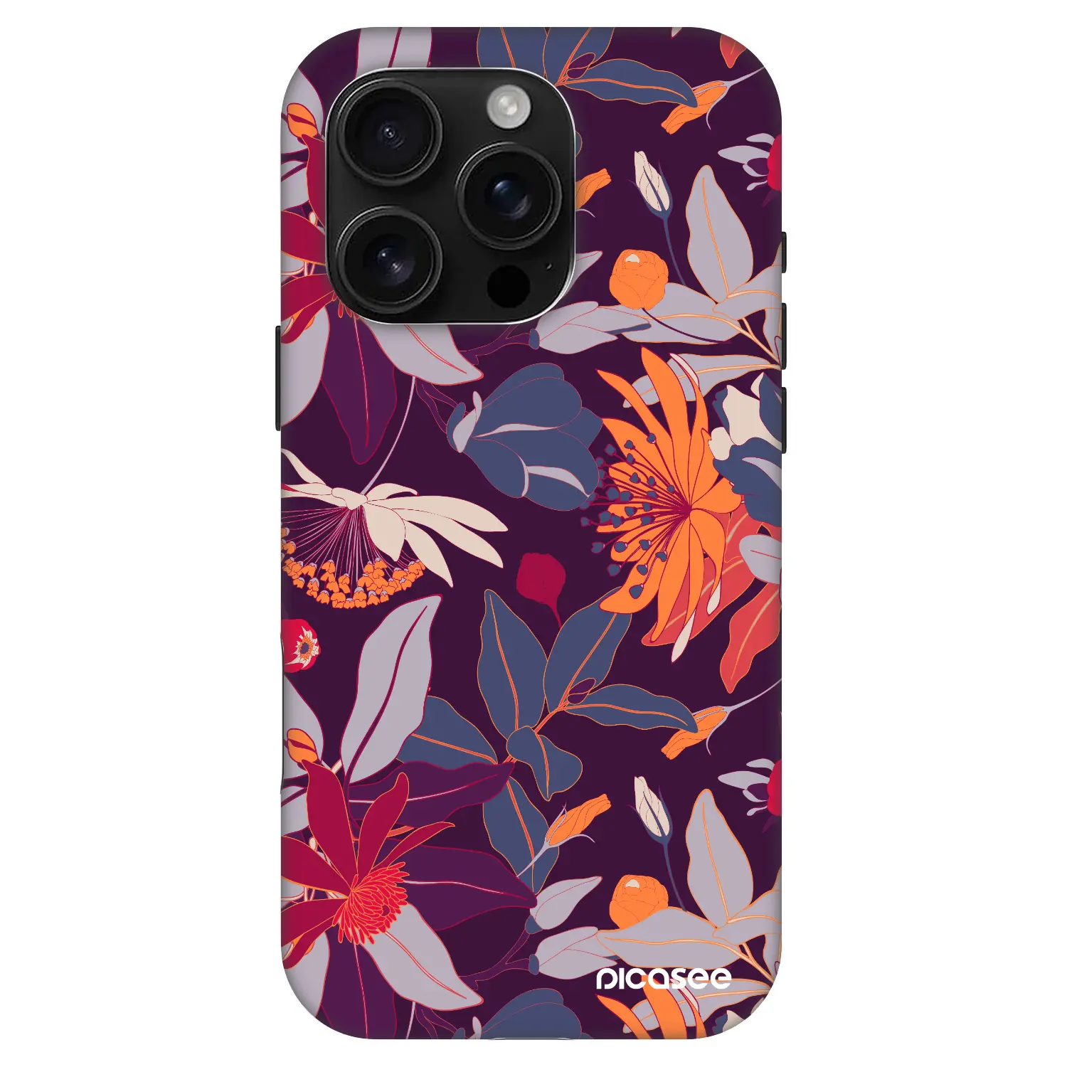 Fashion Case MagSafe Apple iPhone 16 Pro - Purple Leaf
